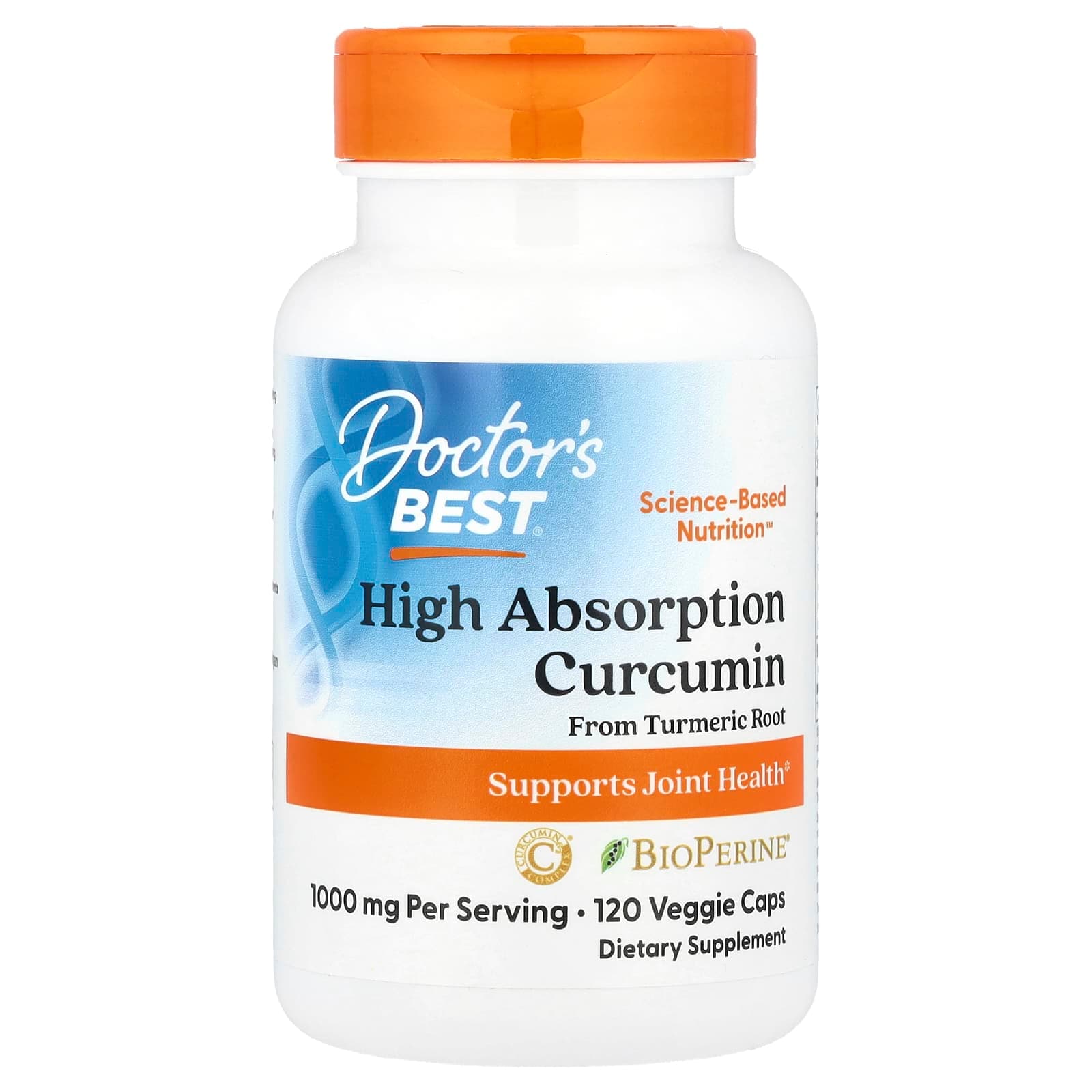 Doctor's Best High Absorption Curcumin – 120 gélules végétales de Doctor's Best