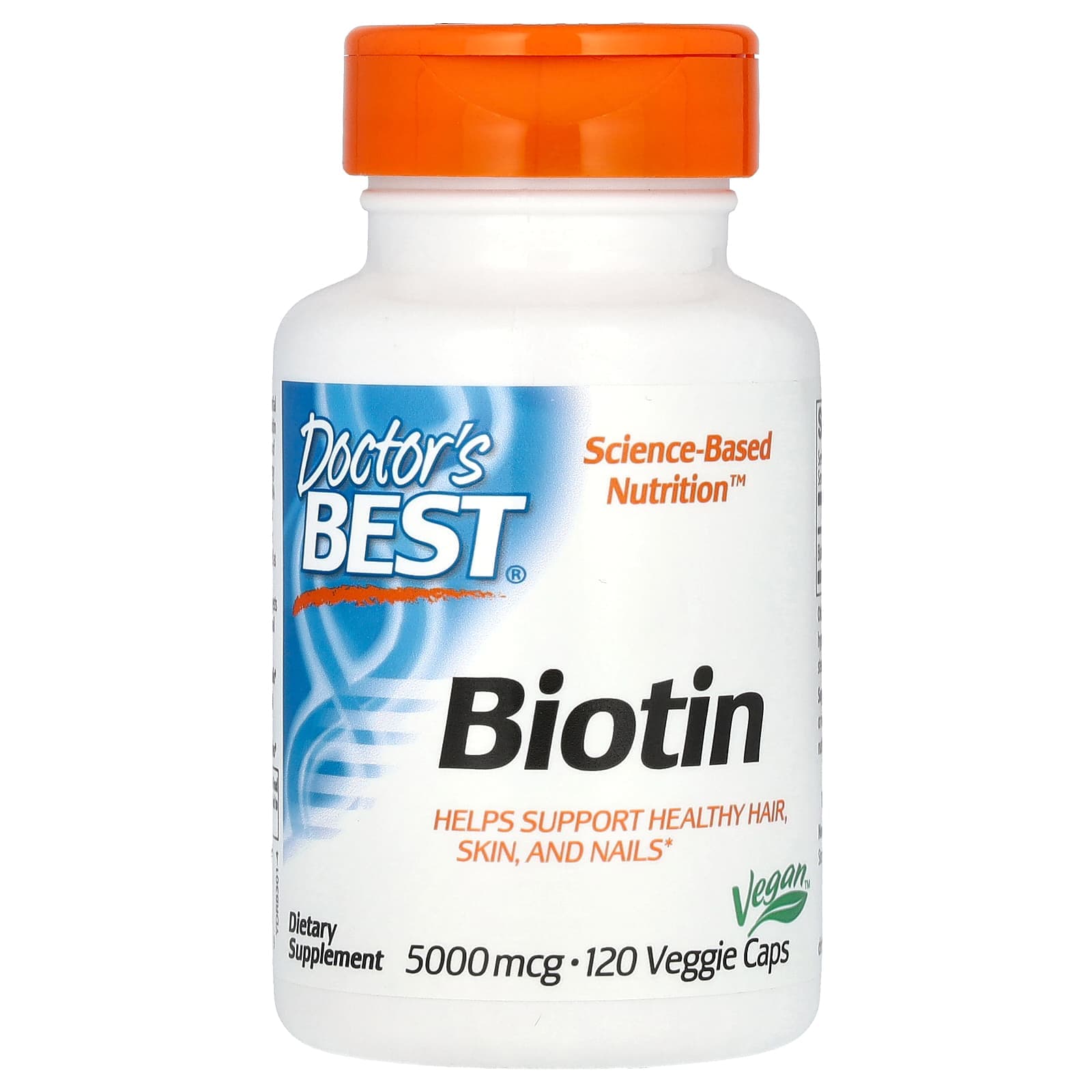 Doctor's Best Biotin – 120 gélules végétales de Doctor's Best