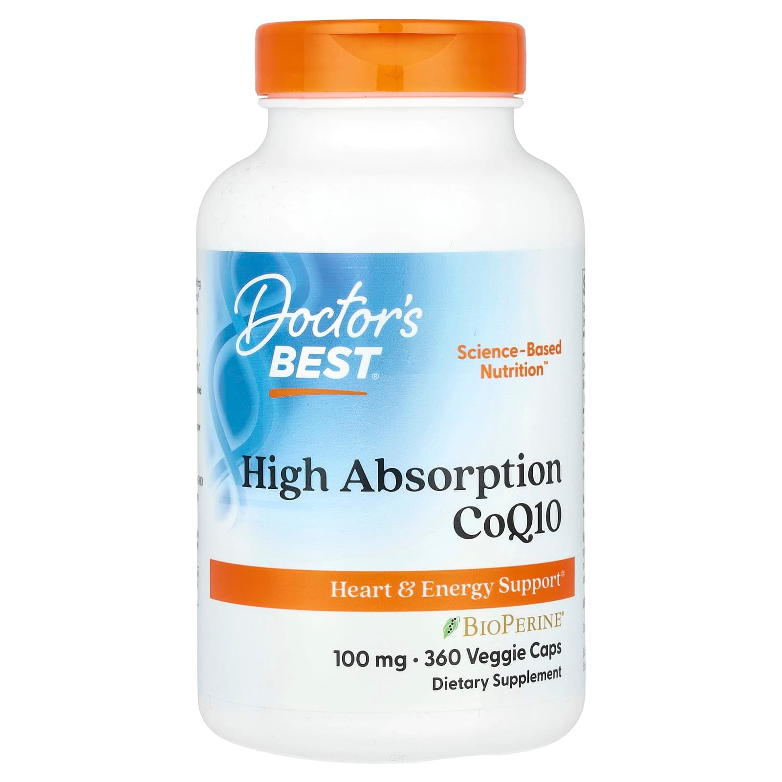 Doctor's Best High Absorption CoQ10 – 360 gélules végétales de Doctor's Best