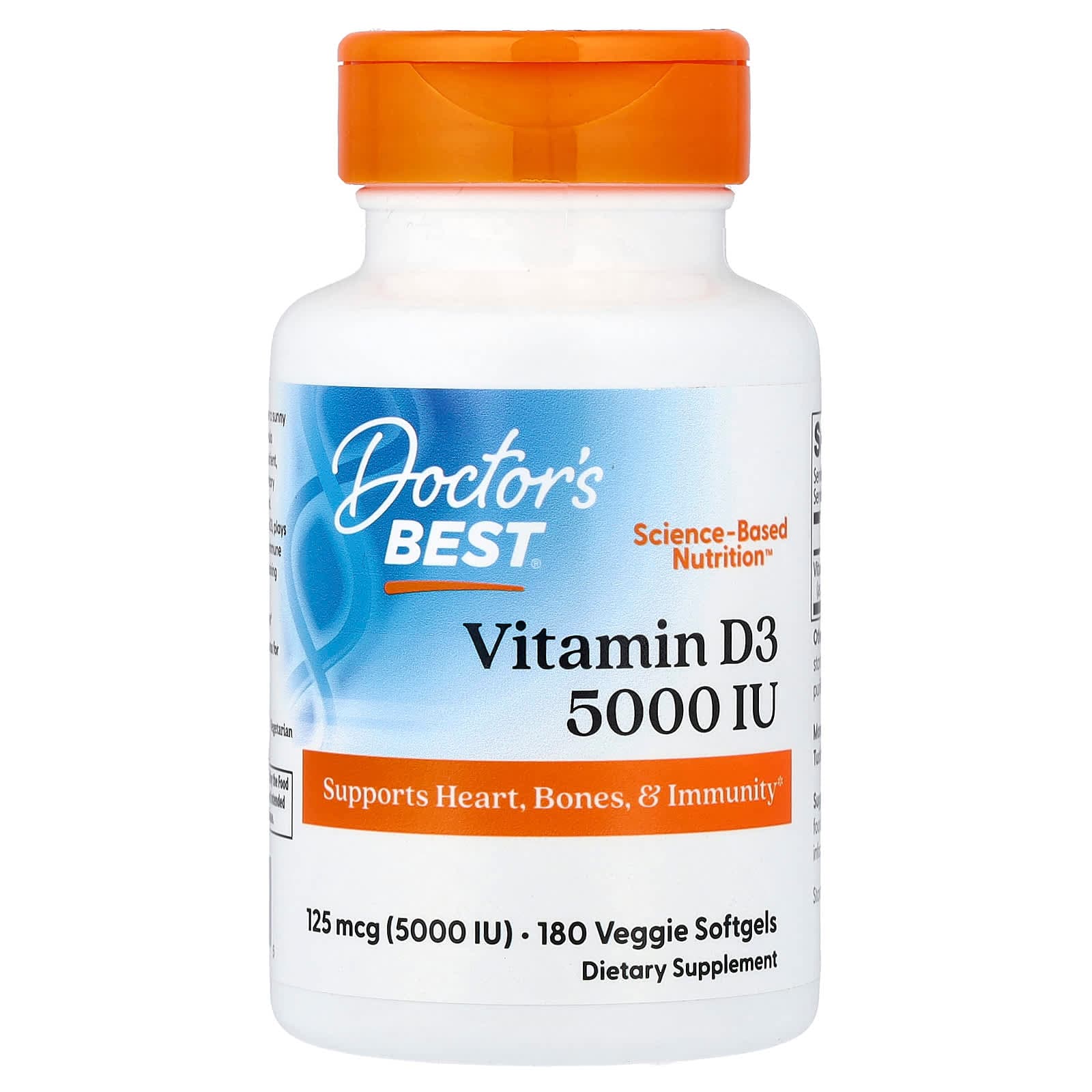 Doctor's Best Vitamin D3 – 125 µg de Doctor's Best