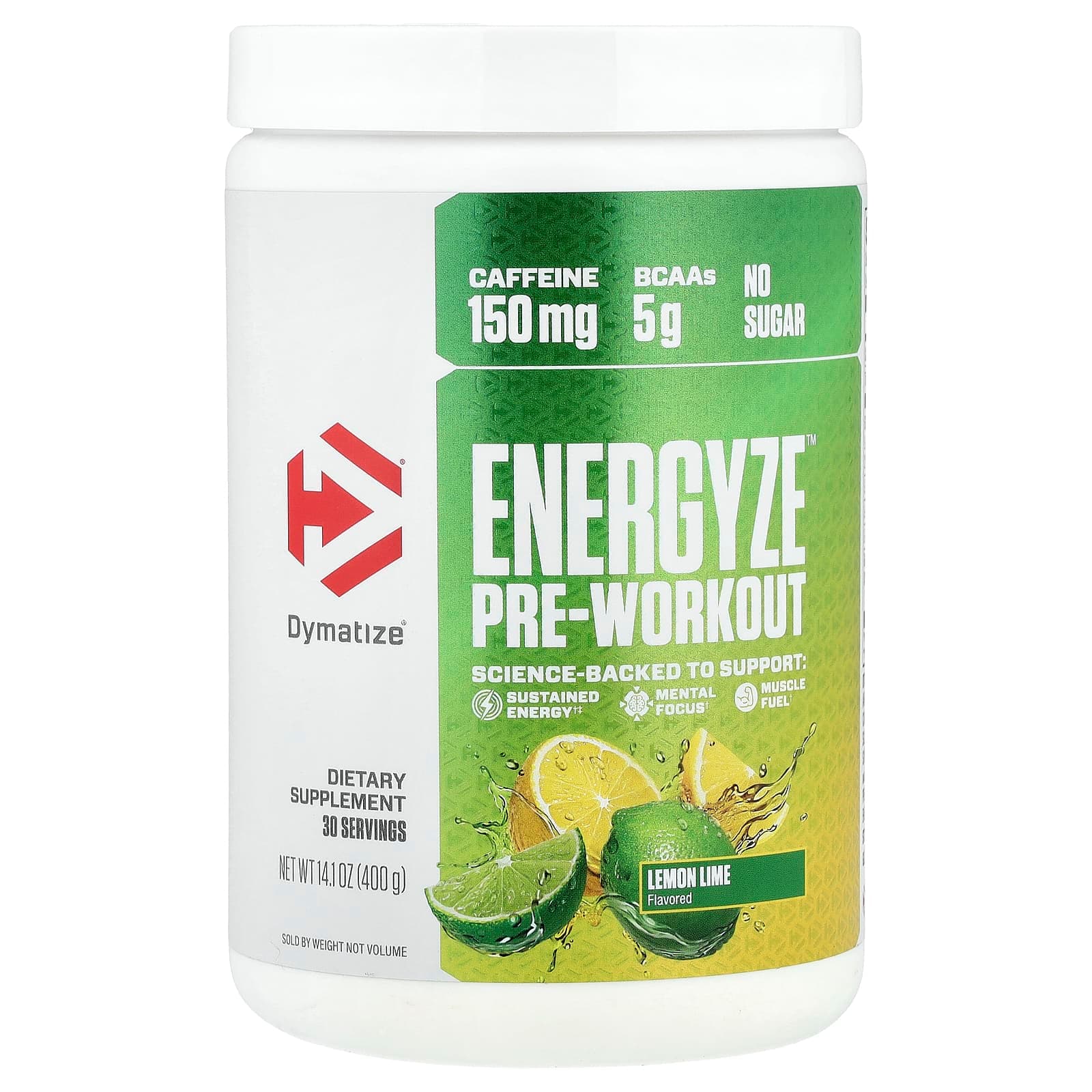 Dymatize Energyze Pre-Workout – Lemon Lime – 400 g de DYMATIZE