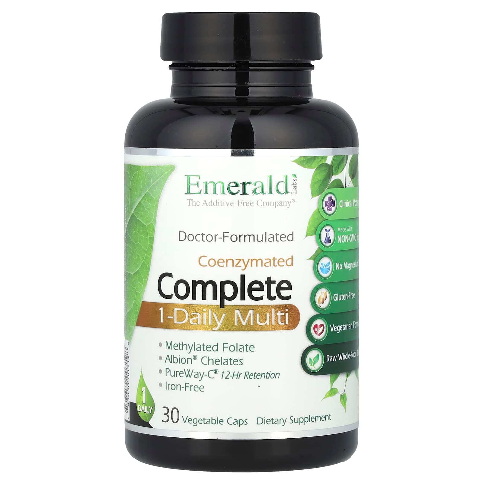 Emerald Laboratories Coenzymated Complete 1-Daily Multi, 30 Vegetable Caps de Emerald Laboratories