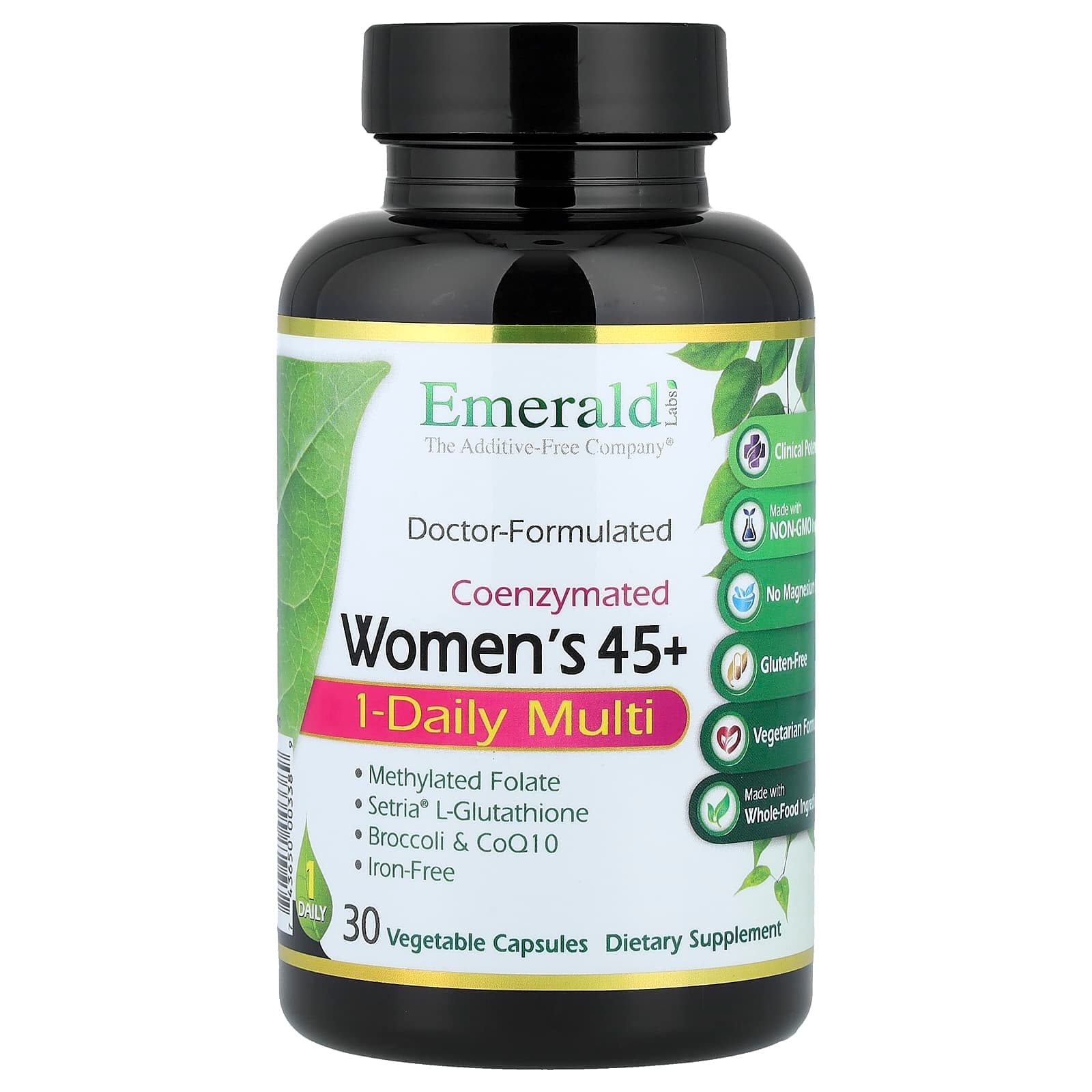 Emerald Laboratories Coenzymated Women's 45+ 1-Daily Multi, 30 Vegetable Capsules de Emerald Laboratories