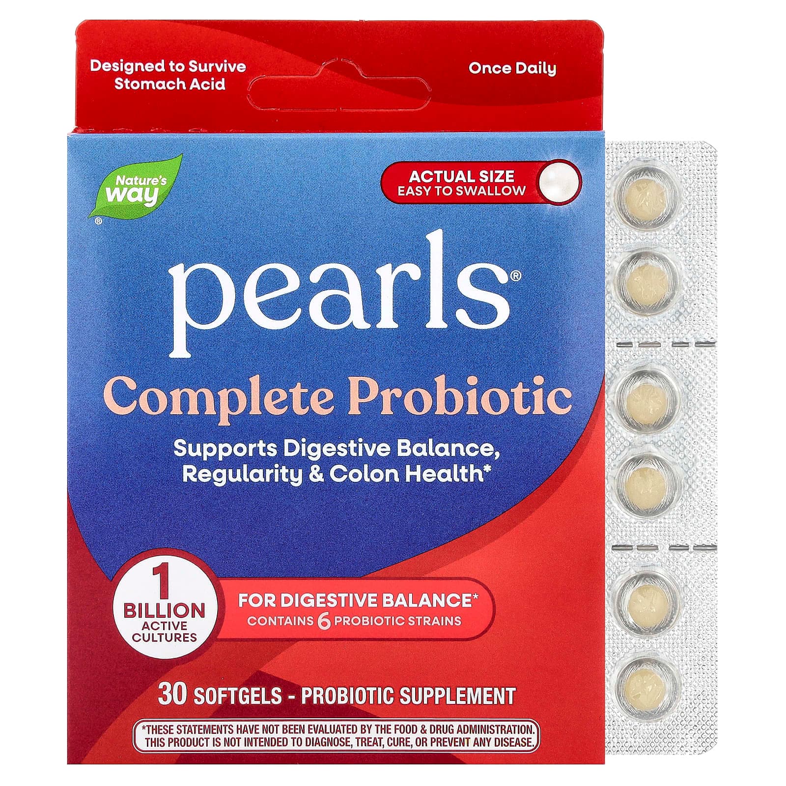 Nature's Way Pearls, Complete Probiotic – 30 capsules molles de Nature's Way