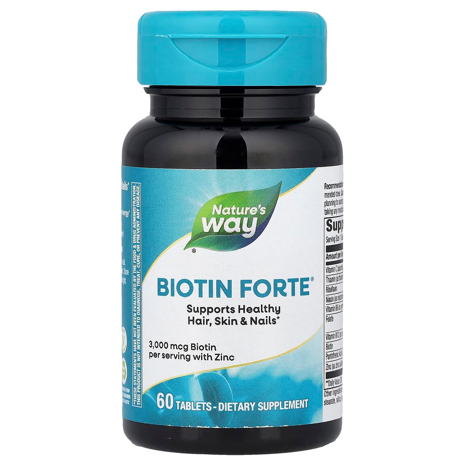Nature's Way Biotin Forte with Zinc – 60 comprimés de Nature's Way