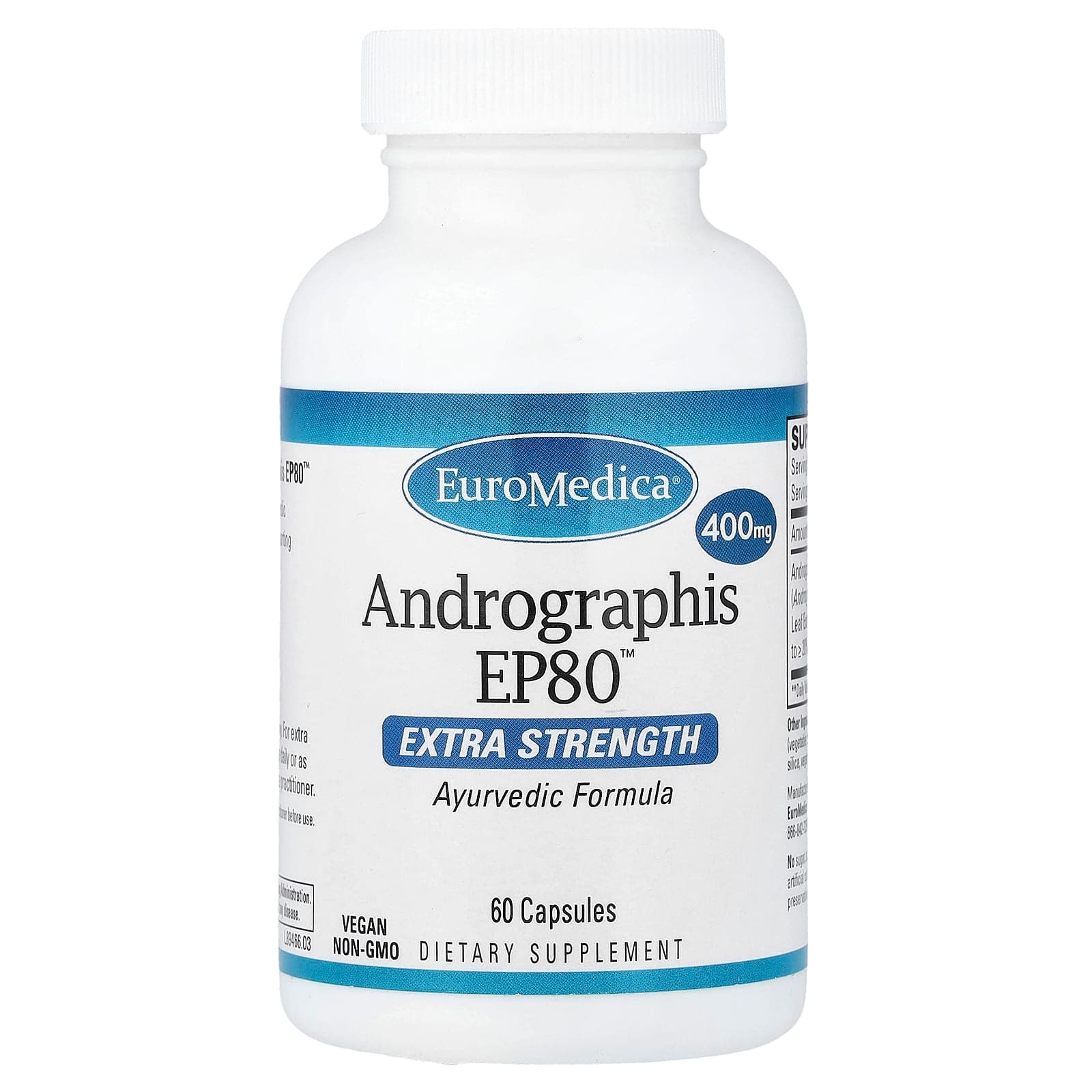 EuroMedica Andrographis EP80 – 60 gélules de EuroMedica
