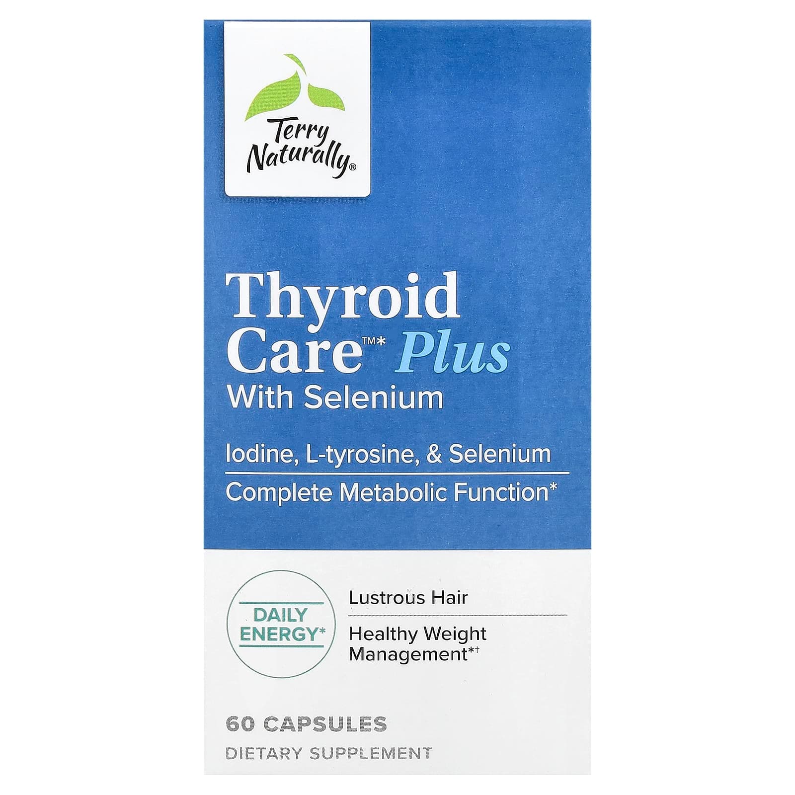 Terry Naturally Thyroid Care Plus with Selenium – 60 gélules de Terry Naturally