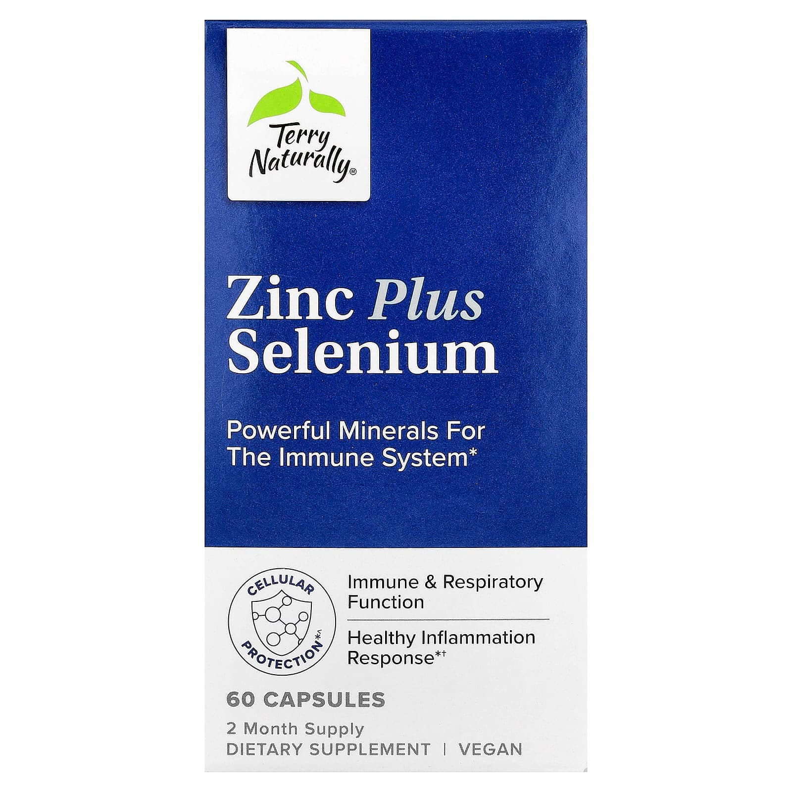 Terry Naturally Zinc Plus Selenium – 60 gélules de Terry Naturally