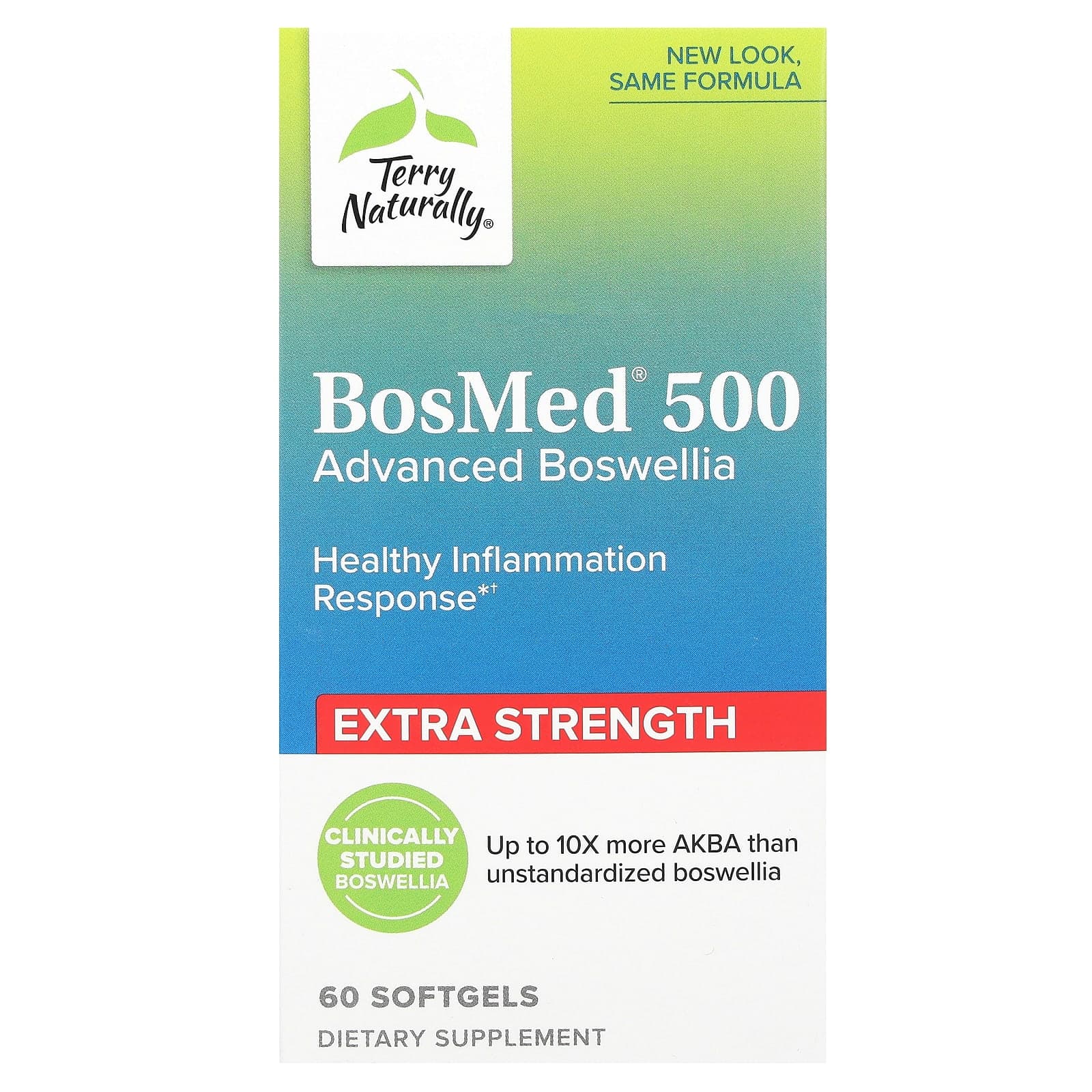 Terry Naturally BosMed 500, Advanced Boswellia – 60 capsules molles de Terry Naturally