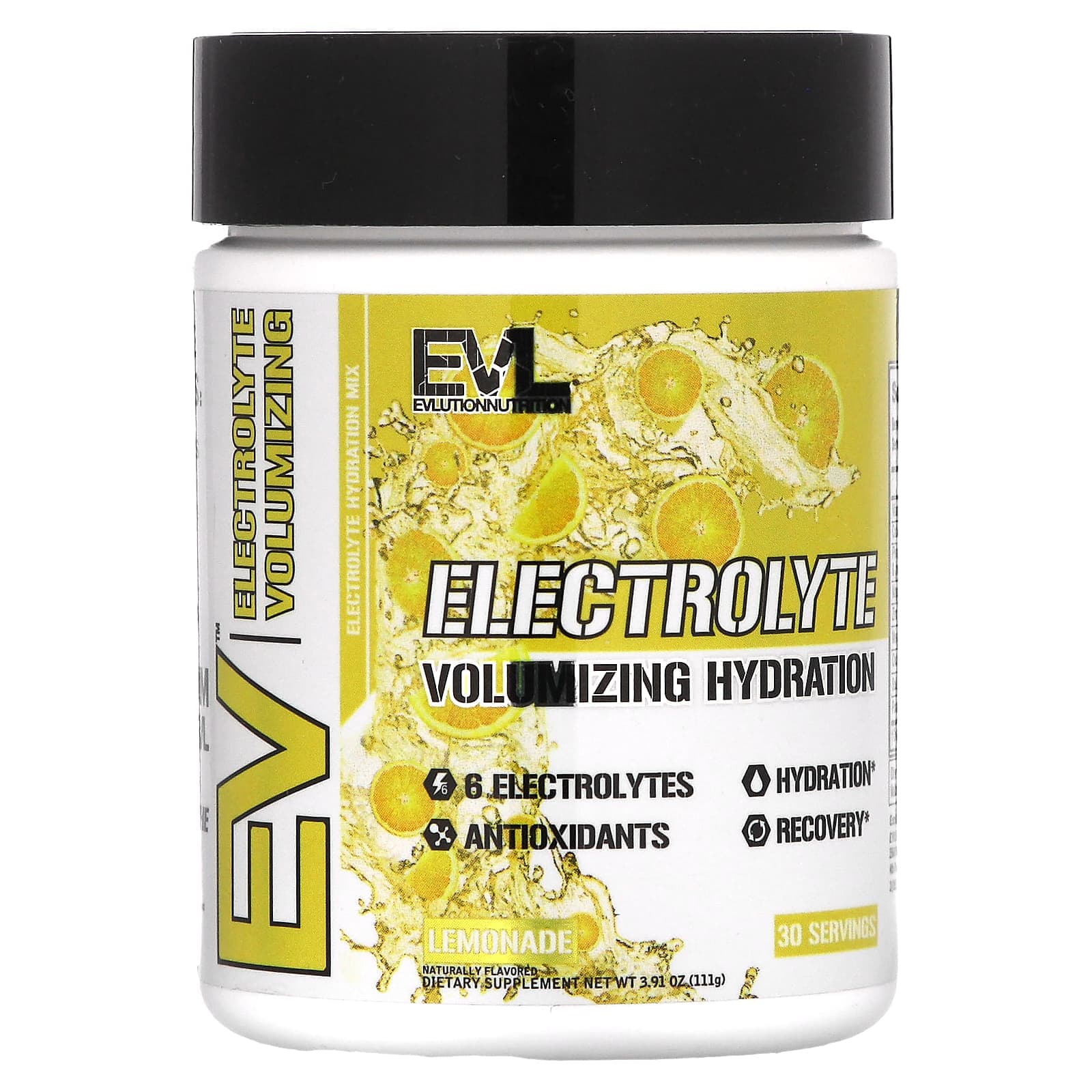 EVLution Nutrition Electrolyte Volumizing Hydration – Lemonade – 111 g de EVLution Nutrition