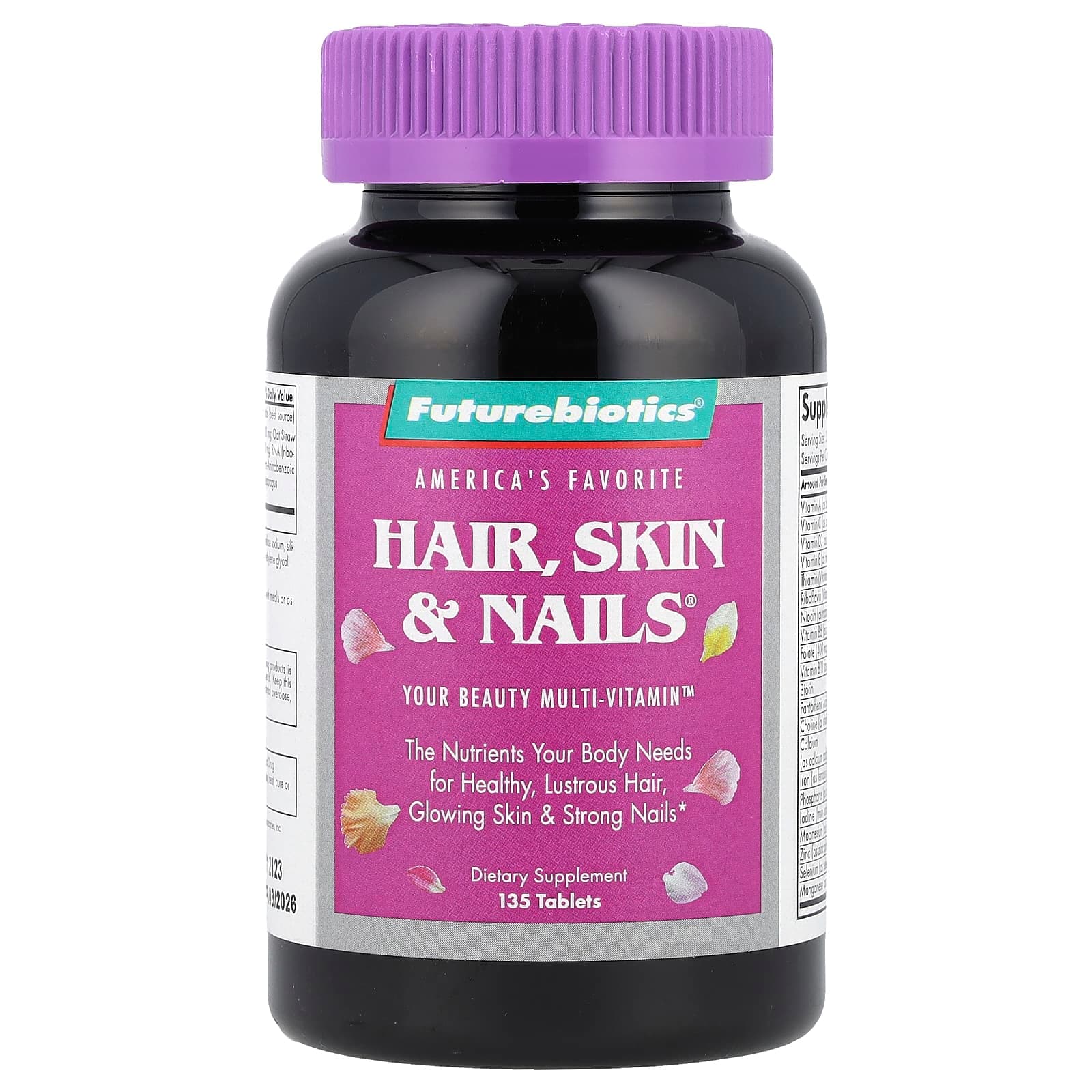 Futurebiotics Hair, Skin & Nails – 135 comprimés de Futurebiotics
