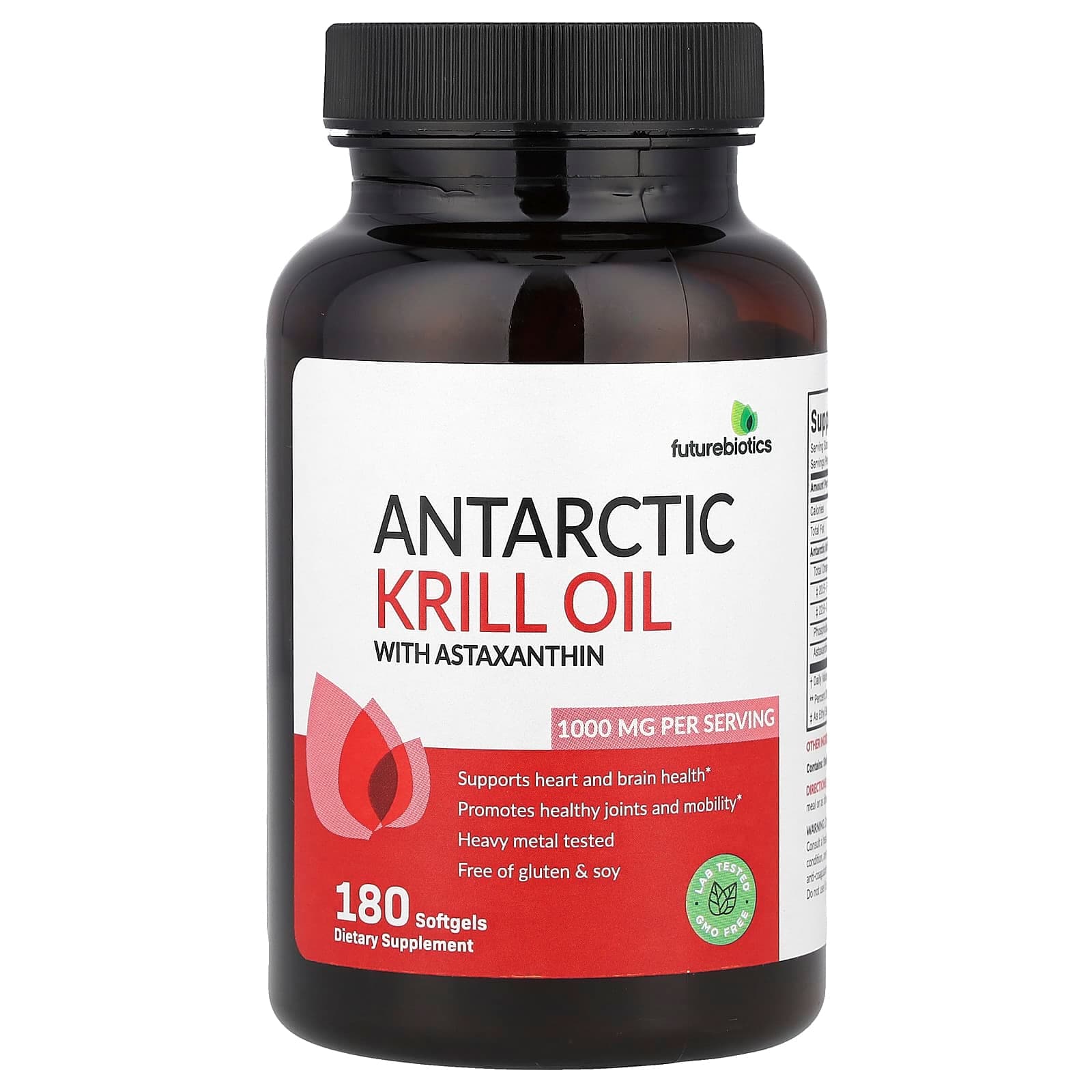 Futurebiotics Antarctic Krill Oil with Astaxanthin – 180 capsules molles de Futurebiotics