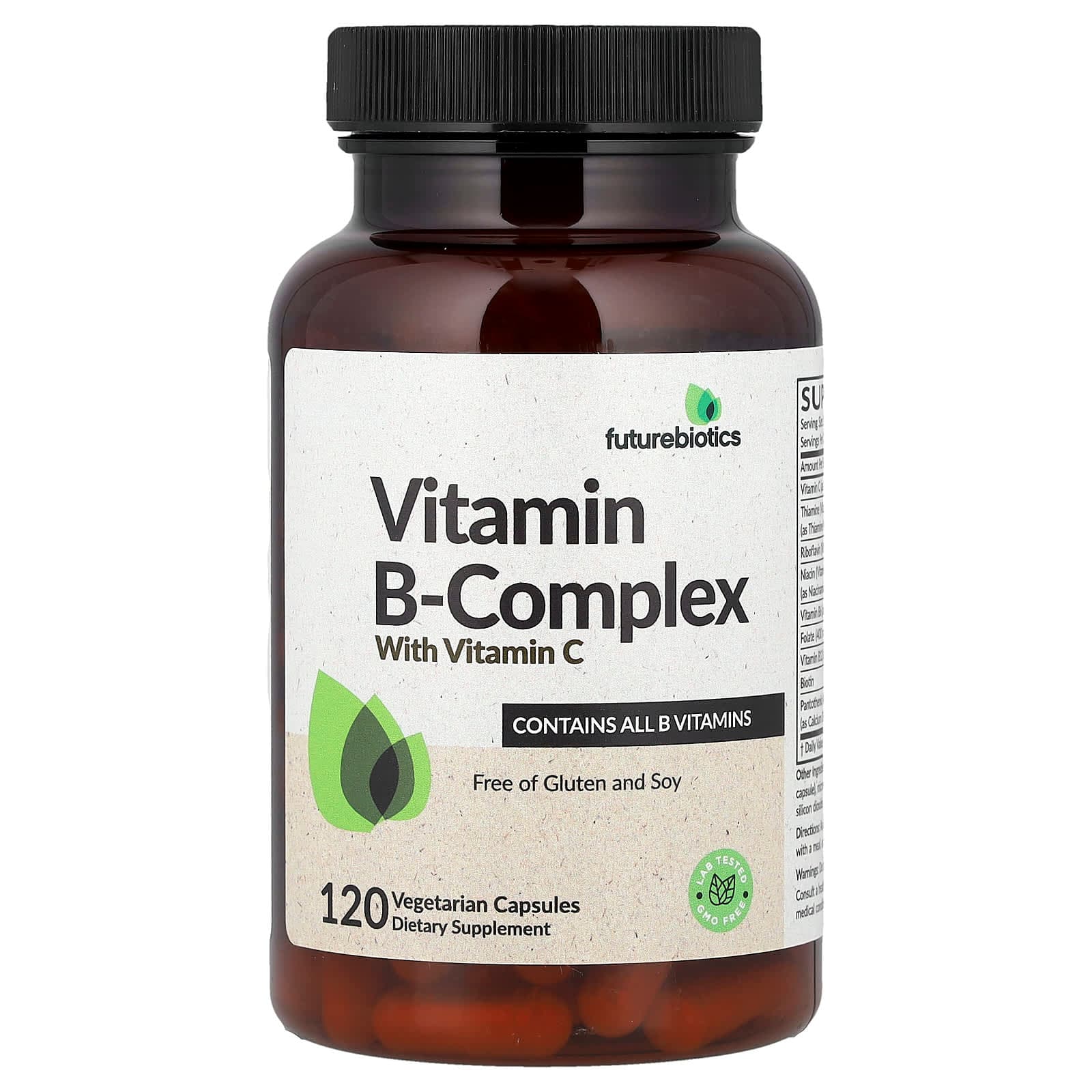 Futurebiotics Vitamin B-Complex with Vitamin C – 120 gélules végétales de Futurebiotics