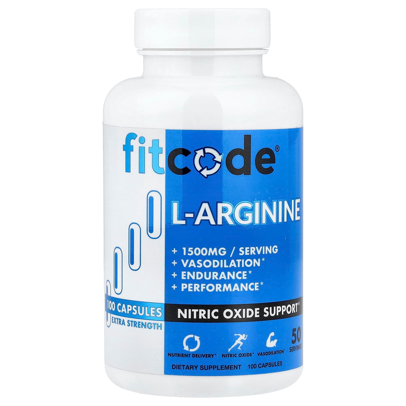 fitcode L-Arginine – 100 gélules de fitcode