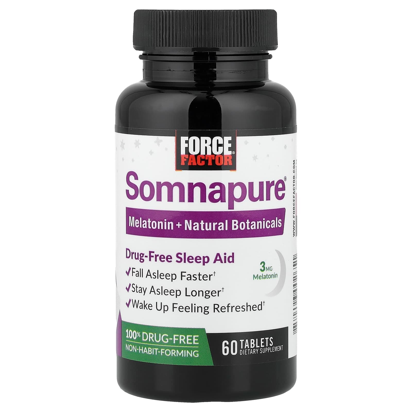 Force Factor Somnapure, Drug-Free Sleep Aid – 60 comprimés de Force Factor