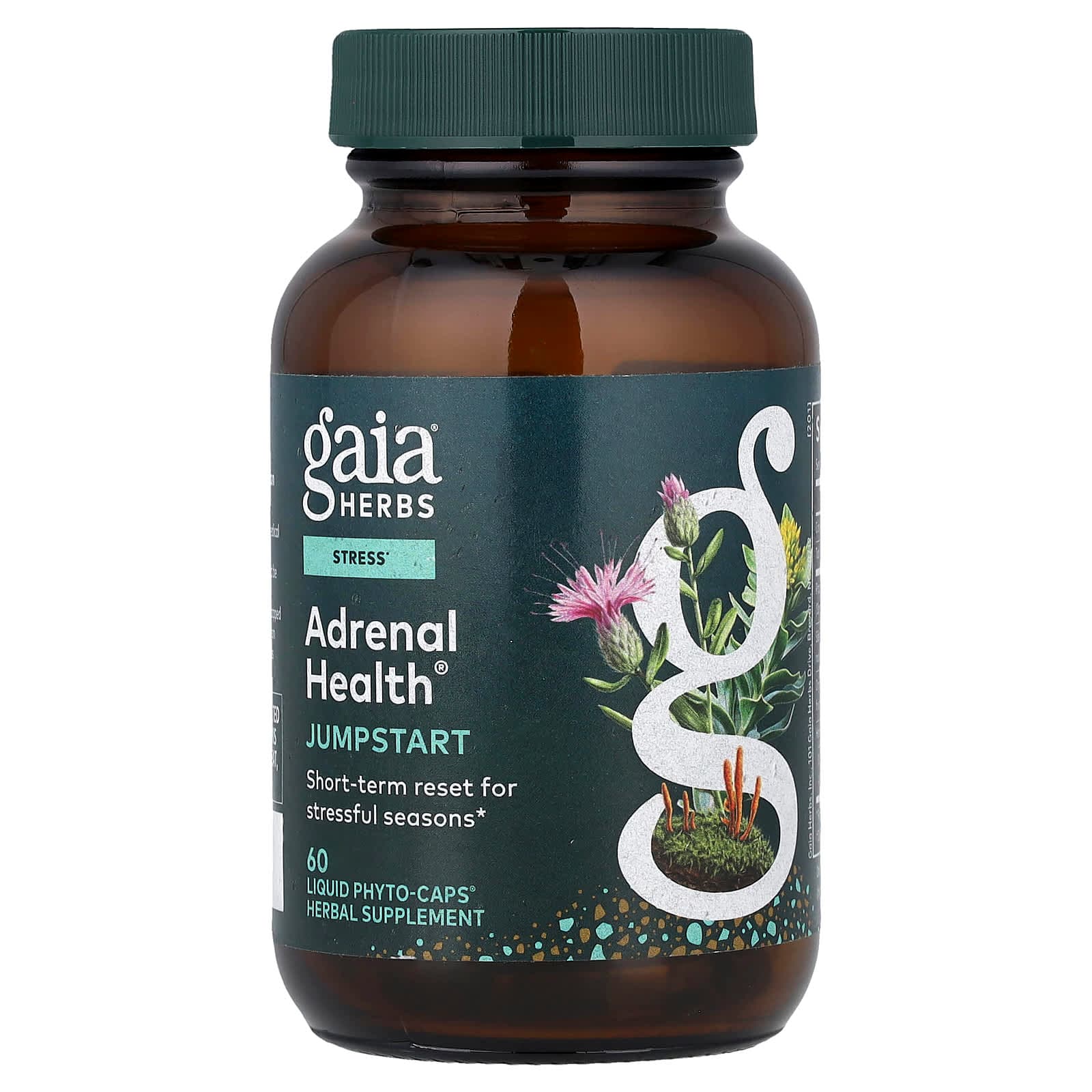 Gaia Herbs Adrenal Health, Jump Start, 60 Liquid Phyto-Caps de Gaia Herbs