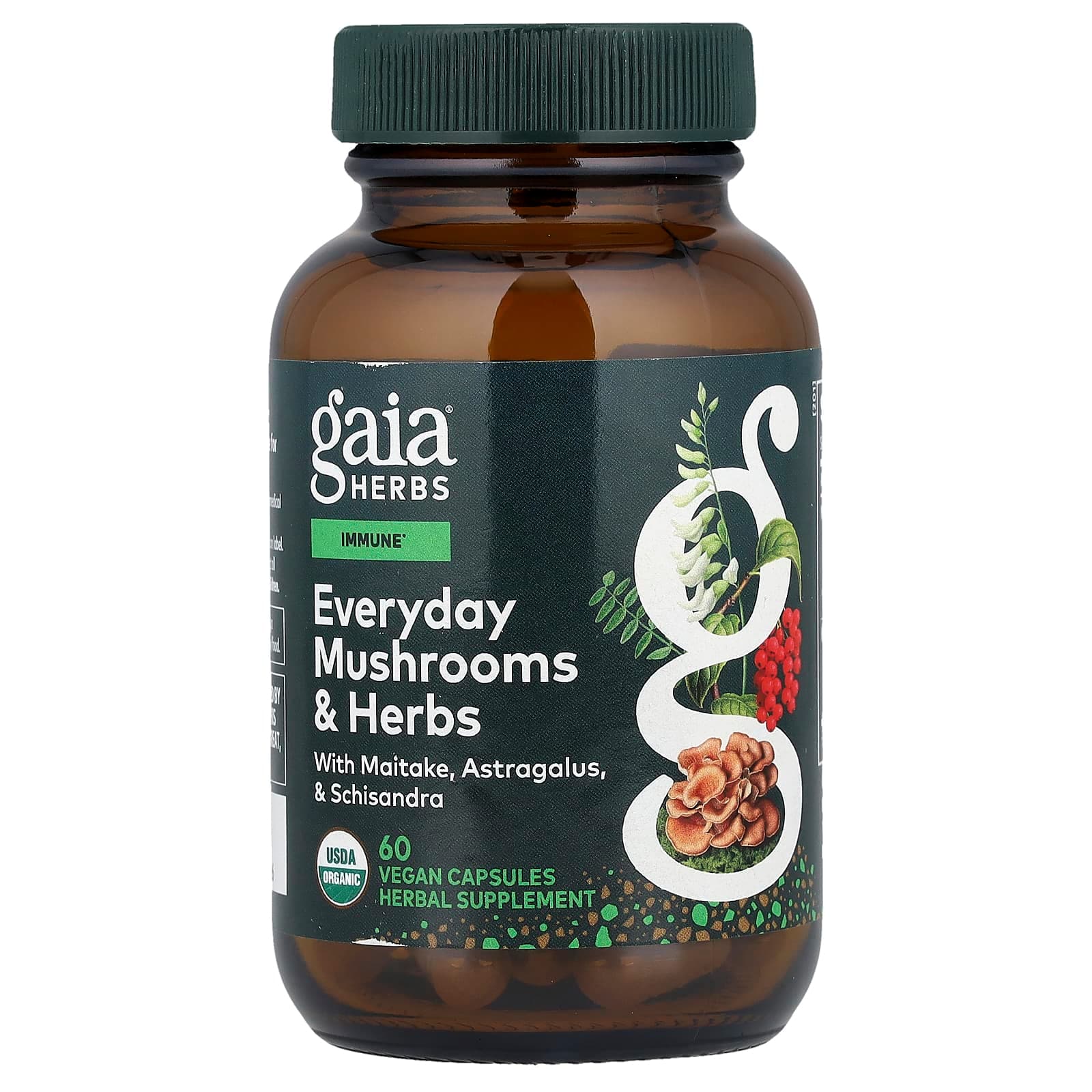 Gaia Herbs Everyday Mushrooms & Herbs – 60 gélules véganes de Gaia Herbs