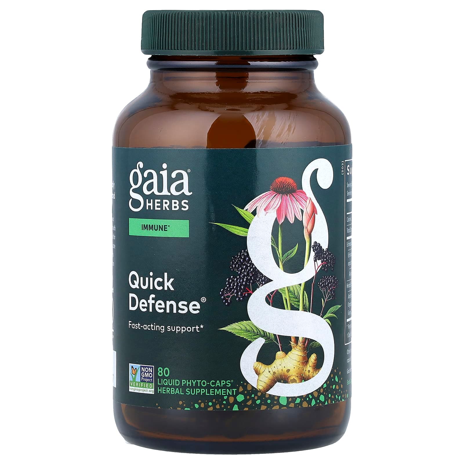 Gaia Herbs Quick Defense, 80 Liquid Phyto-Caps de Gaia Herbs