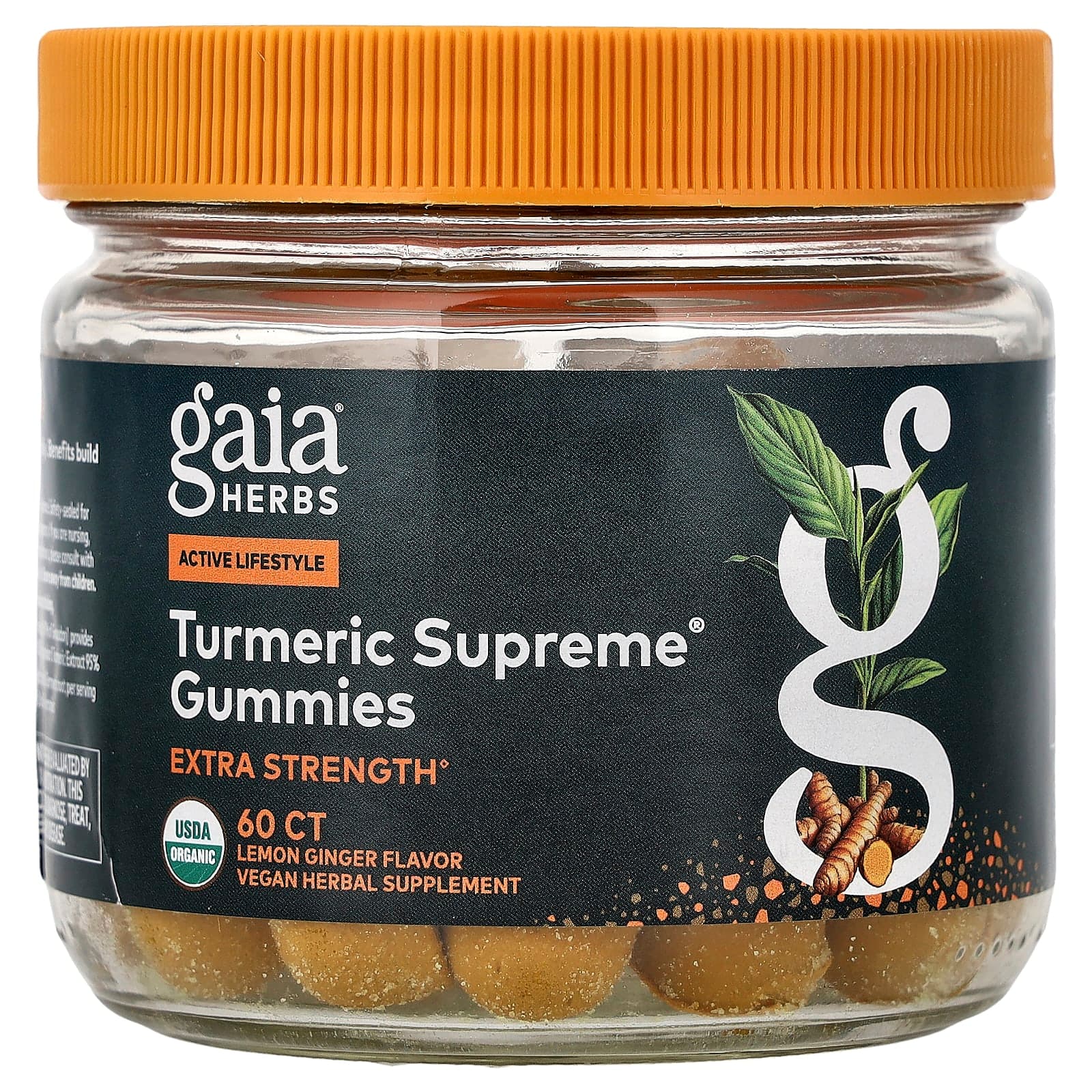 Gaia Herbs Turmeric Supreme Gummies – Lemon Ginger – 60 gommes de Gaia Herbs