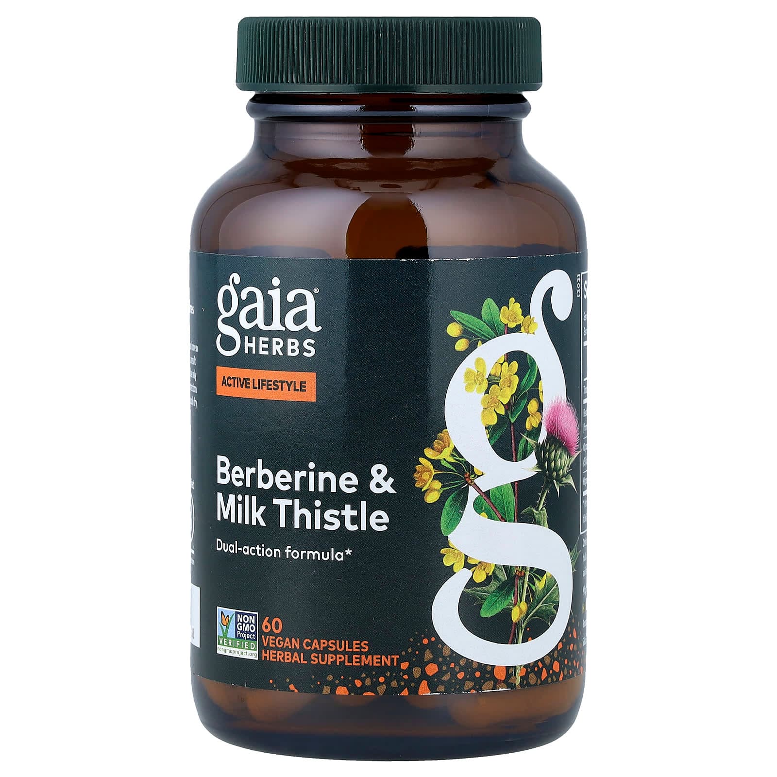 Gaia Herbs Berberine & Milk Thistle – 60 gélules véganes de Gaia Herbs