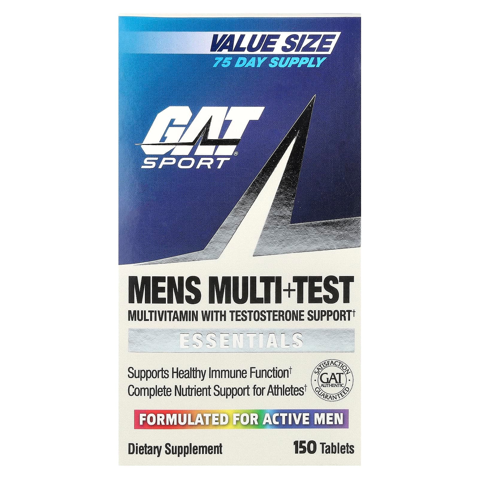 GAT Mens Multi + Test – 150 comprimés de GAT