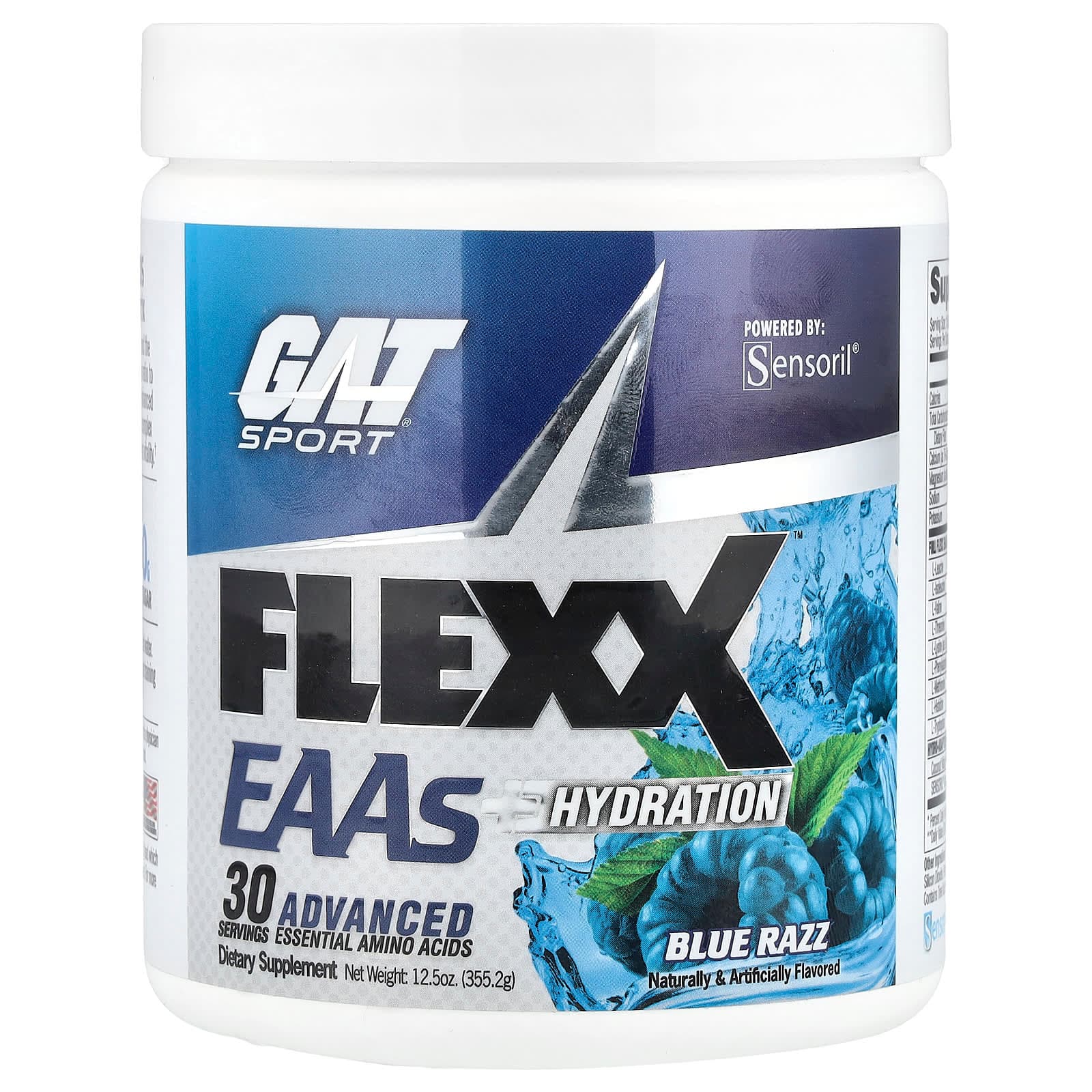 GAT Flexx EAAs + Hydration – Blue Razz – 355,2 g de GAT