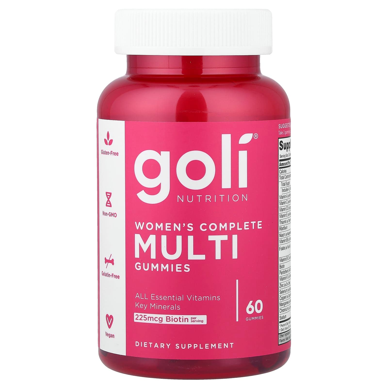 Goli Nutrition Women's Complete Multi Gummies – 60 gommes de Goli Nutrition