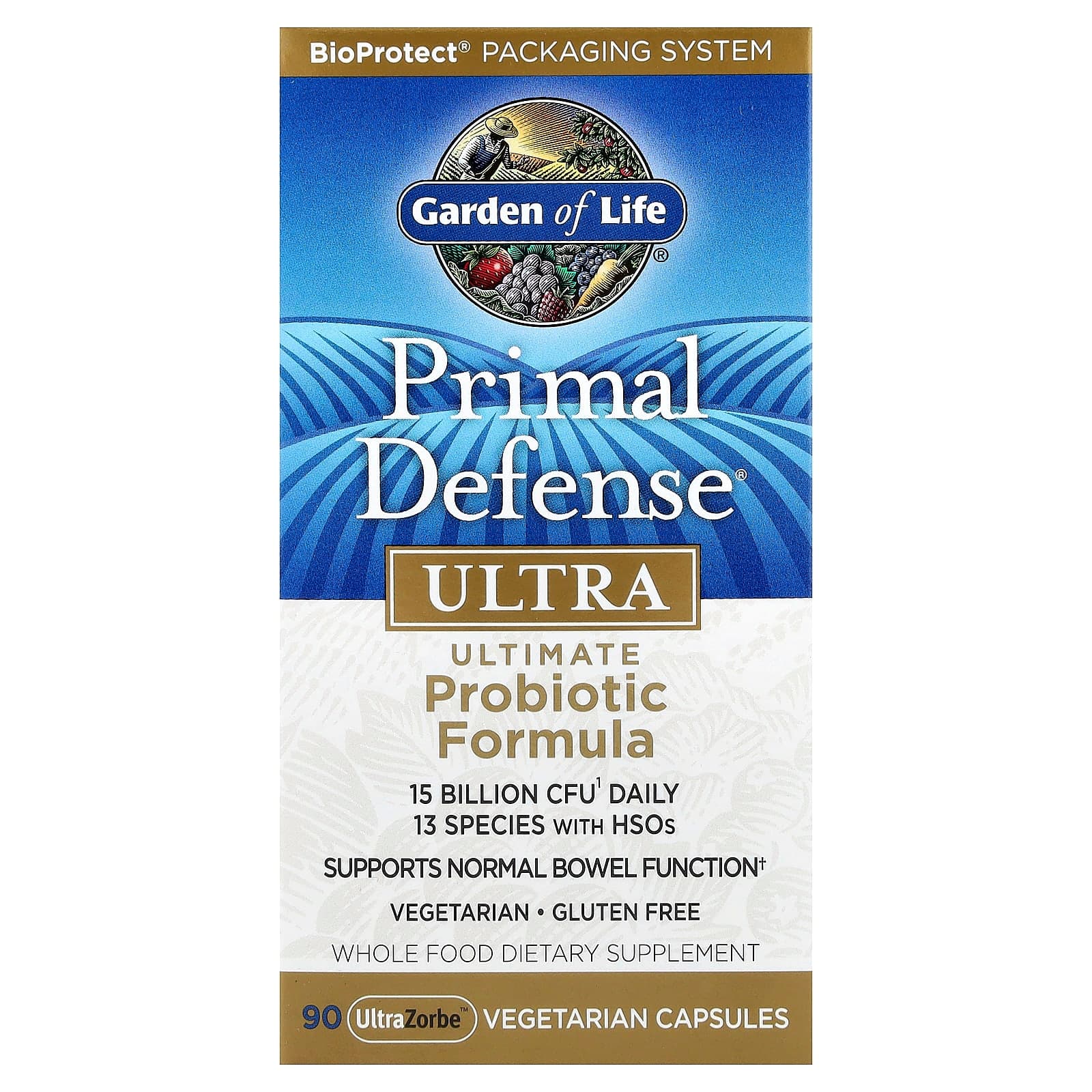 Garden of Life Primal Defense, Ultra, Ultimate Probiotic Formula, 90 UltraZorbe Vegetarian Capsules de Garden of Life