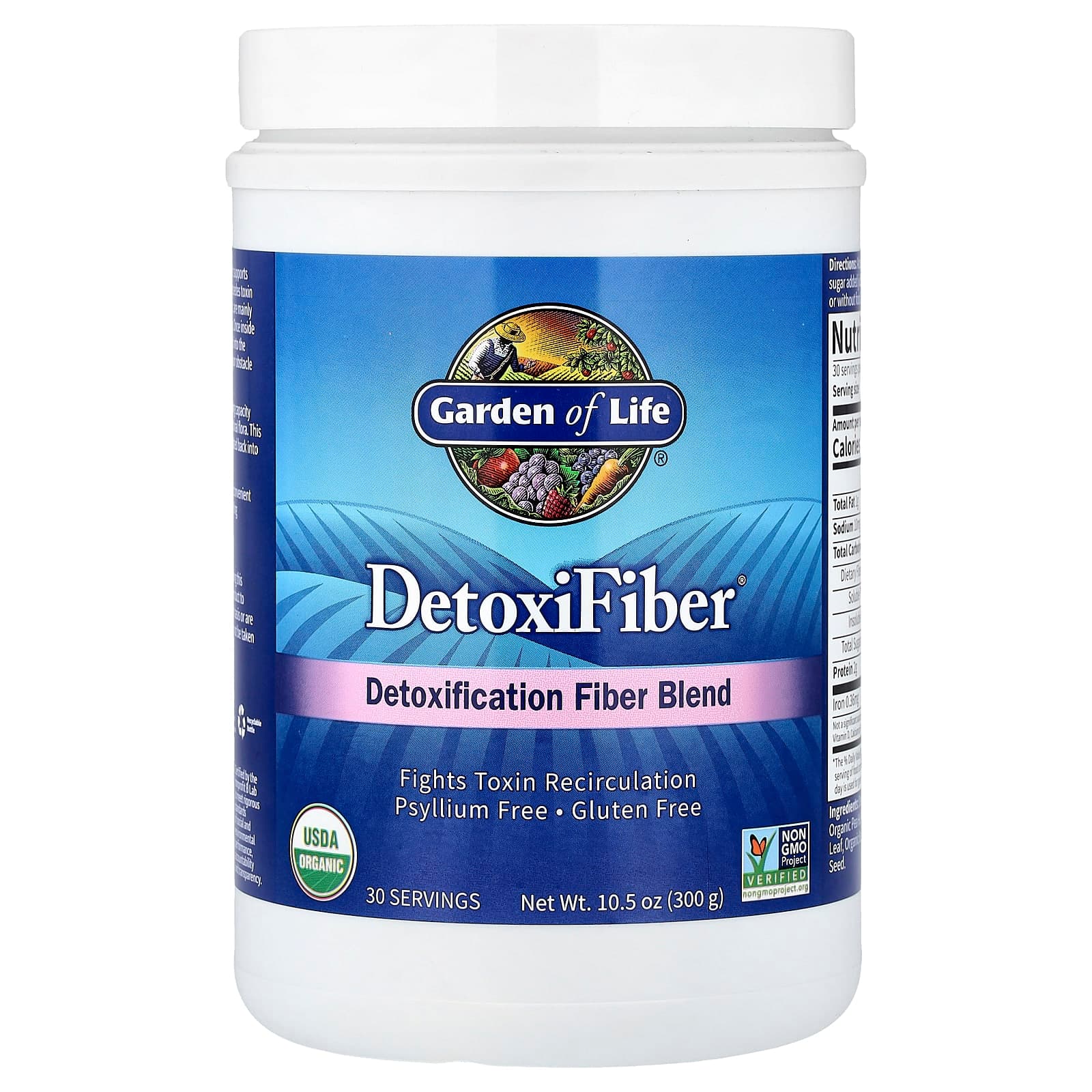 Garden of Life DetoxiFiber, Detoxification Fiber Blend – 300 g de Garden of Life