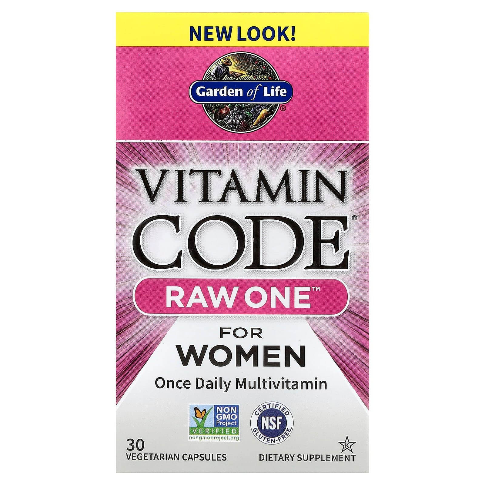 Garden of Life Vitamin Code, Raw One For Women – 30 gélules végétales de Garden of Life