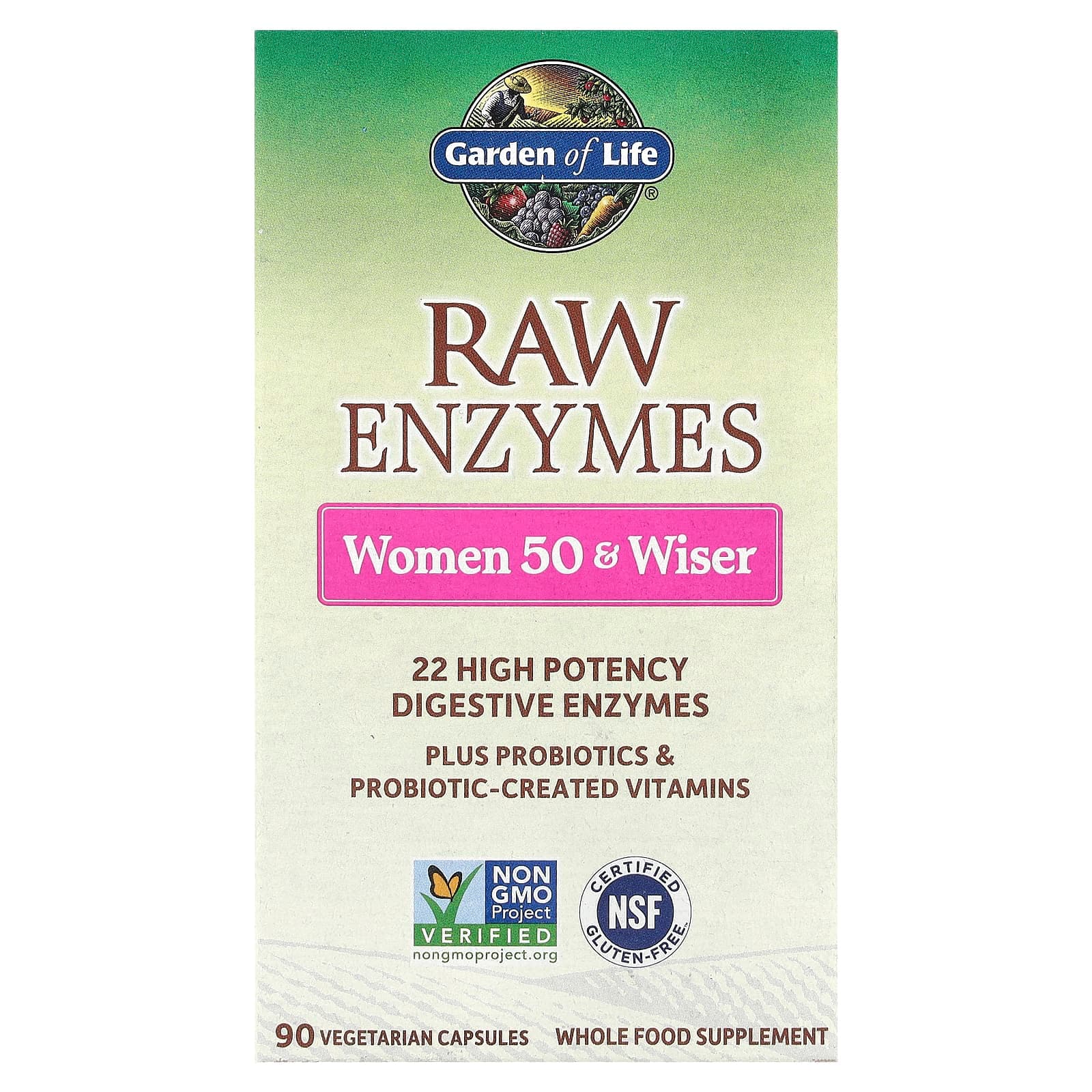 Garden of Life RAW Enzymes – 90 gélules végétales de Garden of Life