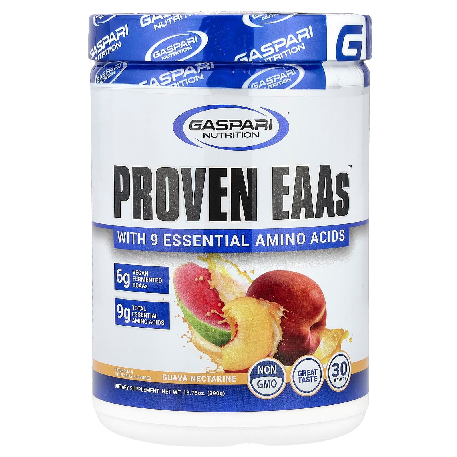 Gaspari Nutrition Proven EAAs with 9 Essential Amino Acids, Guava Nectarine – 390 g de Gaspari Nutrition