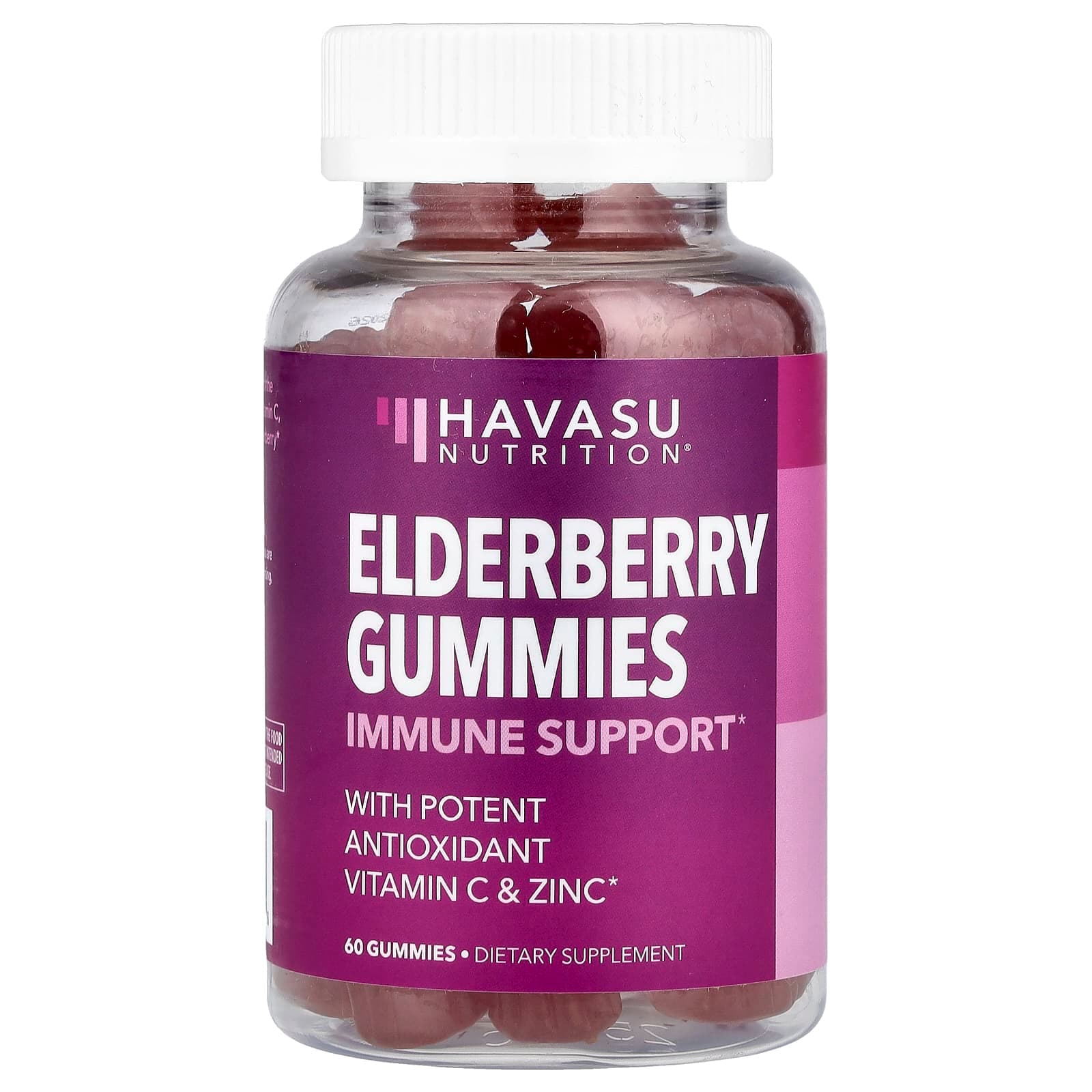 Havasu Nutrition Elderberry Gummies – Elderberry Gummies – 60 gommes de Havasu Nutrition