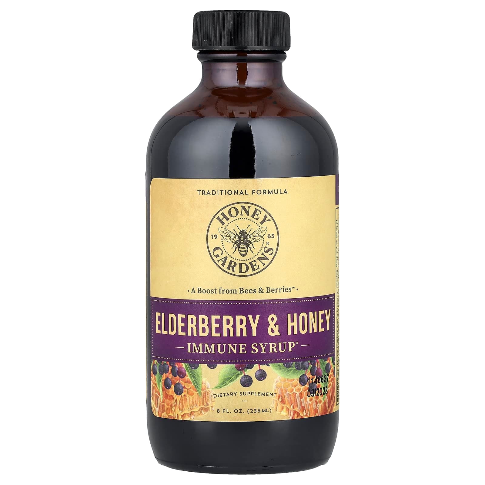 Zand Immune Syrup – Elderberry & Honey – 236 ml de Zand