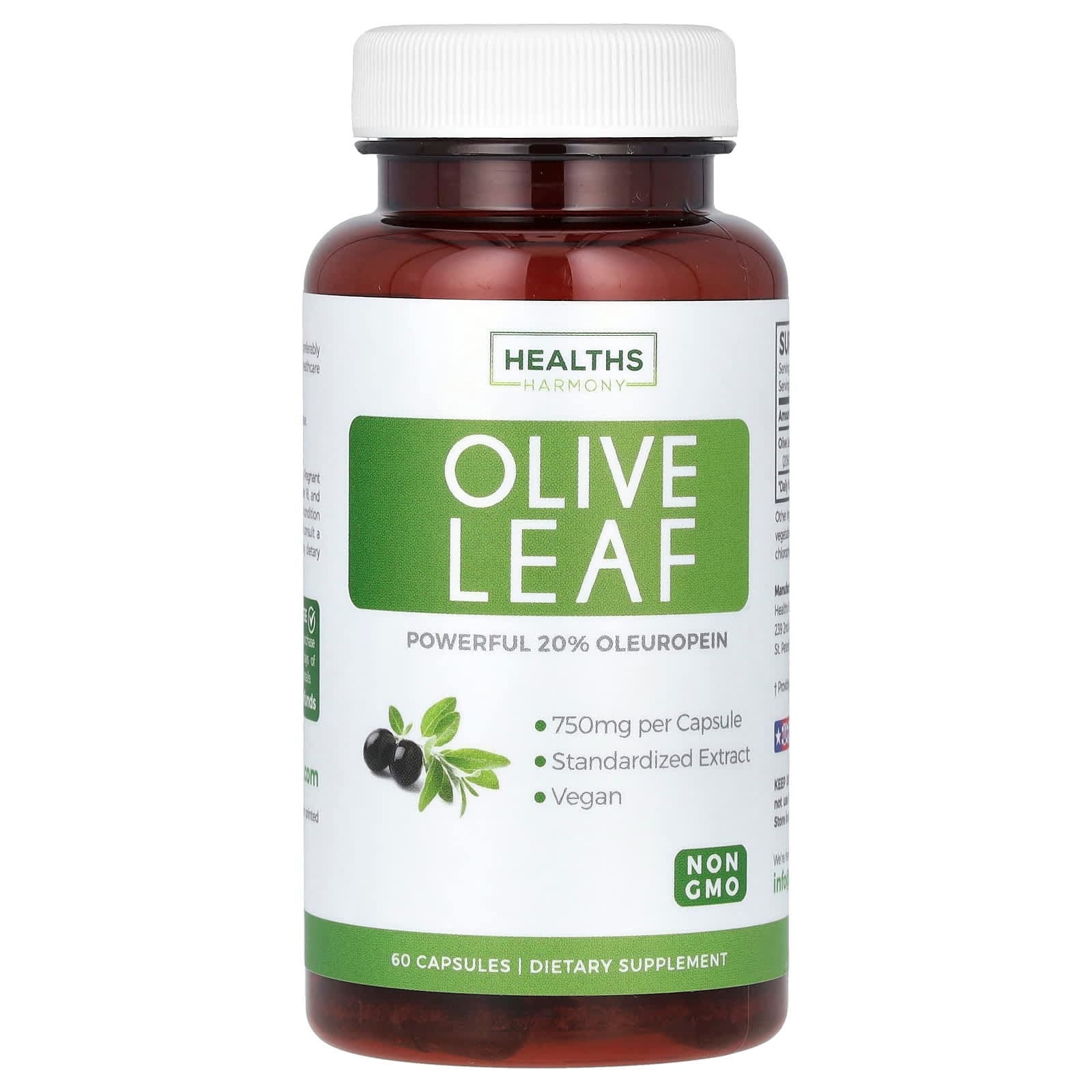 Healths Harmony Olive Leaf – 60 gélules de Healths Harmony
