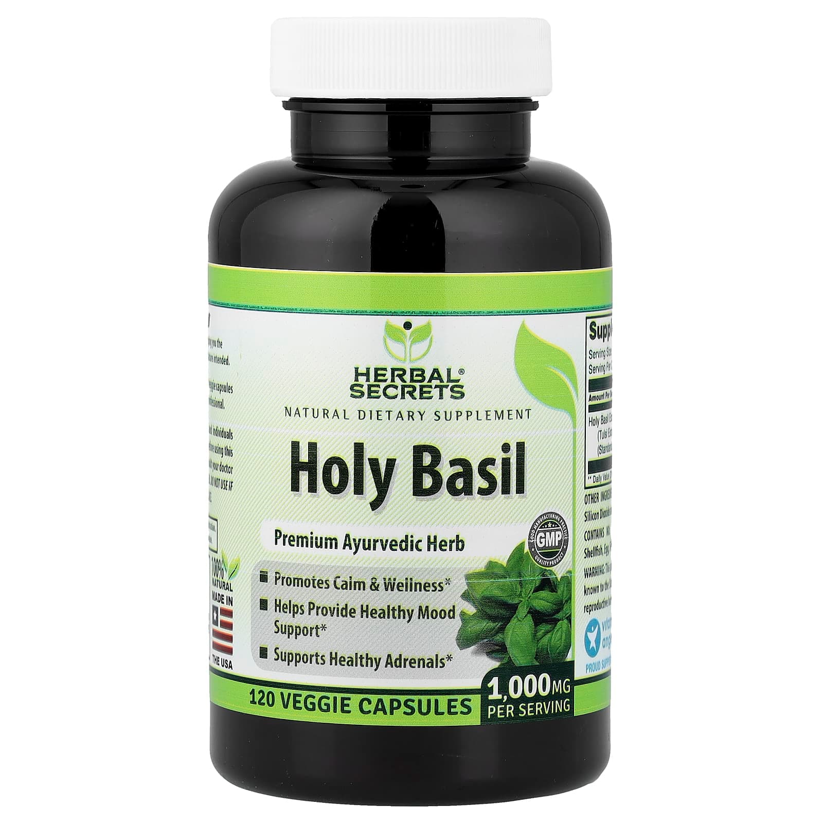 Herbal Secrets Holy Basil – 120 gélules végétales de Herbal Secrets