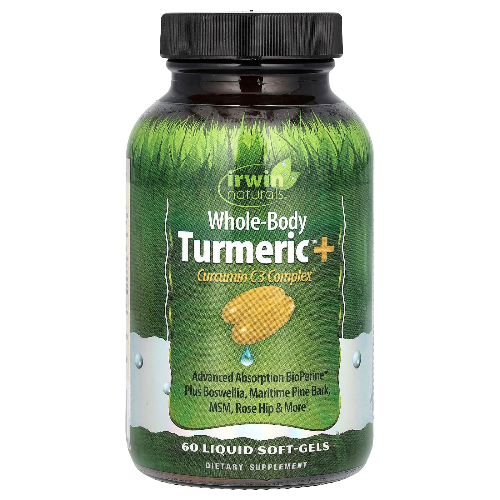 Irwin Naturals Whole-Body Turmeric + Curcumin C3 Complex, 60 Liquid Soft-Gels de Irwin Naturals