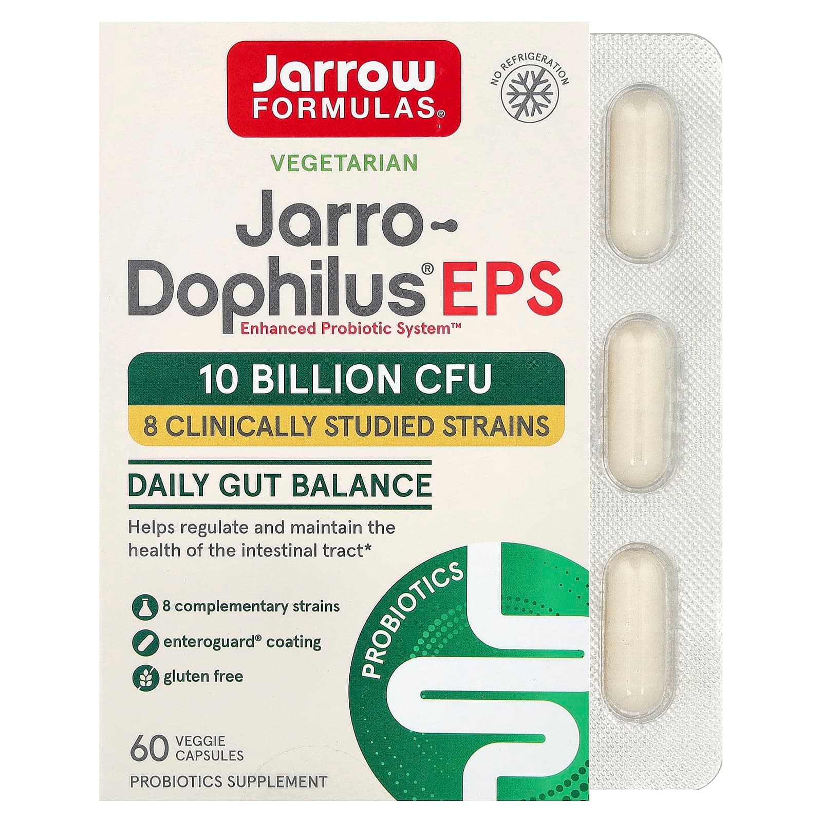 Jarrow Formulas Jarro-Dophilus EPS – 60 gélules végétales de Jarrow Formulas