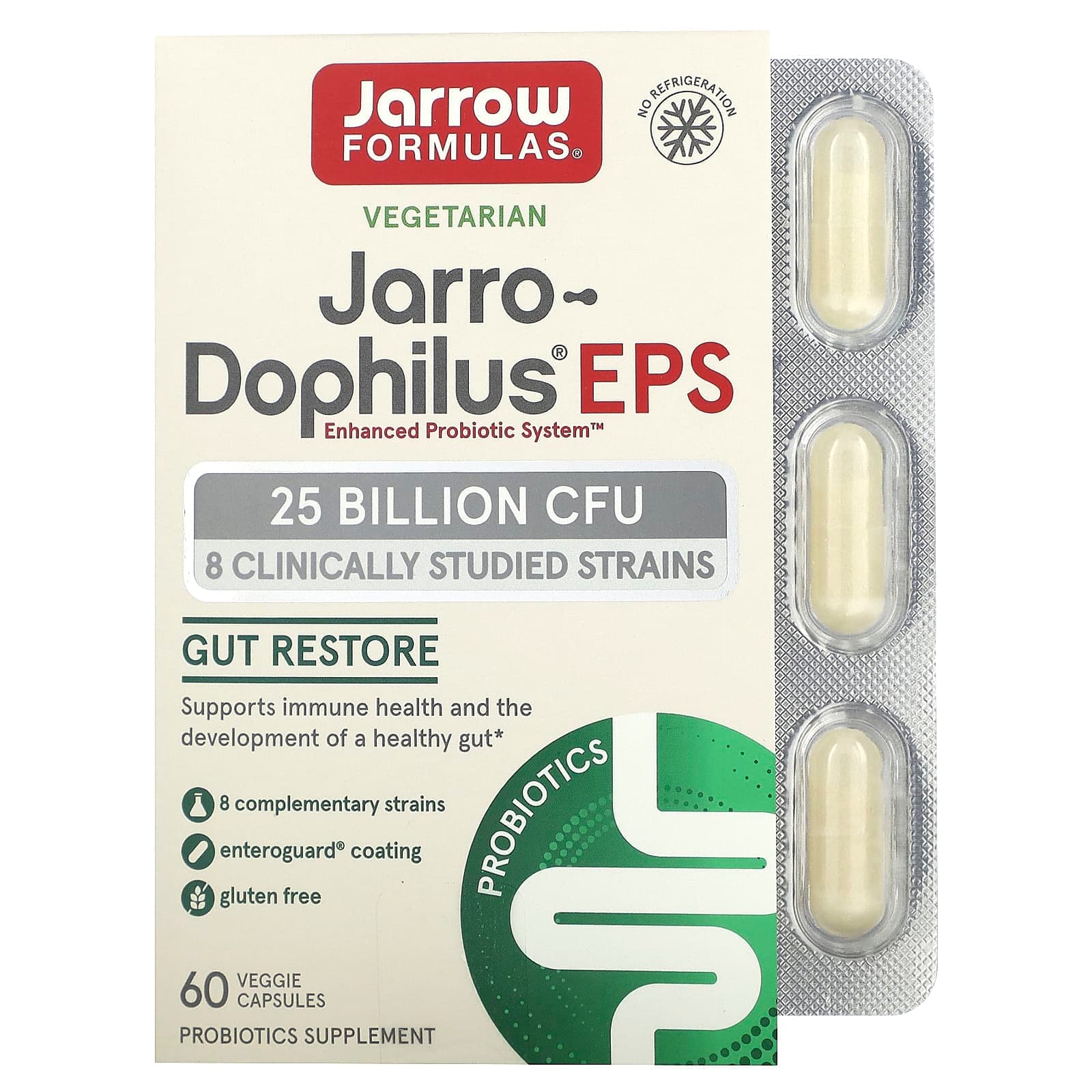 Jarrow Formulas Jarro-Dophilus EPS – 60 gélules végétales de Jarrow Formulas