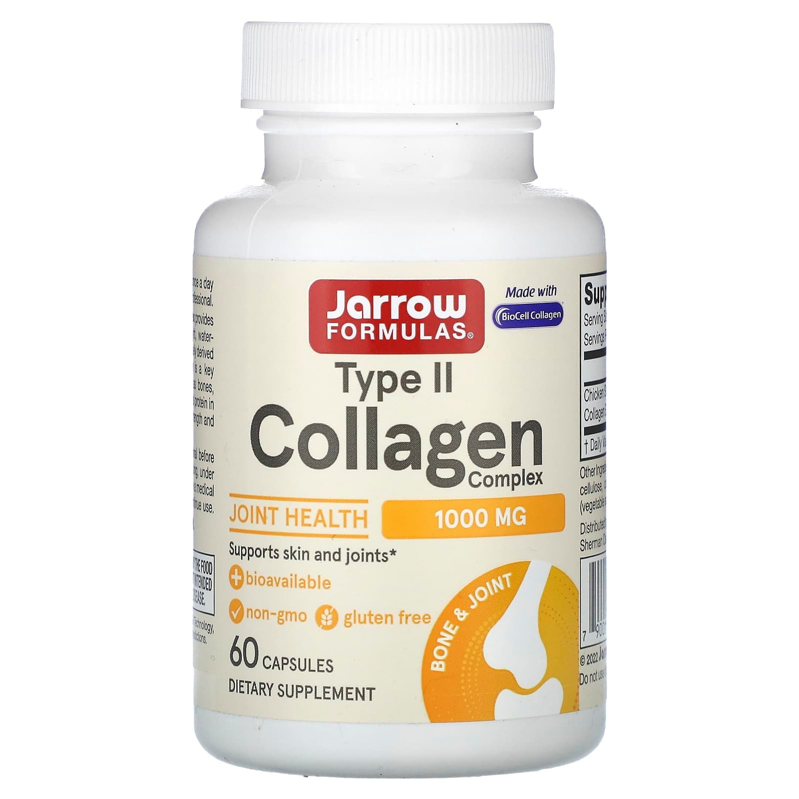 Jarrow Formulas Type II Collagen Complex – 60 gélules de Jarrow Formulas