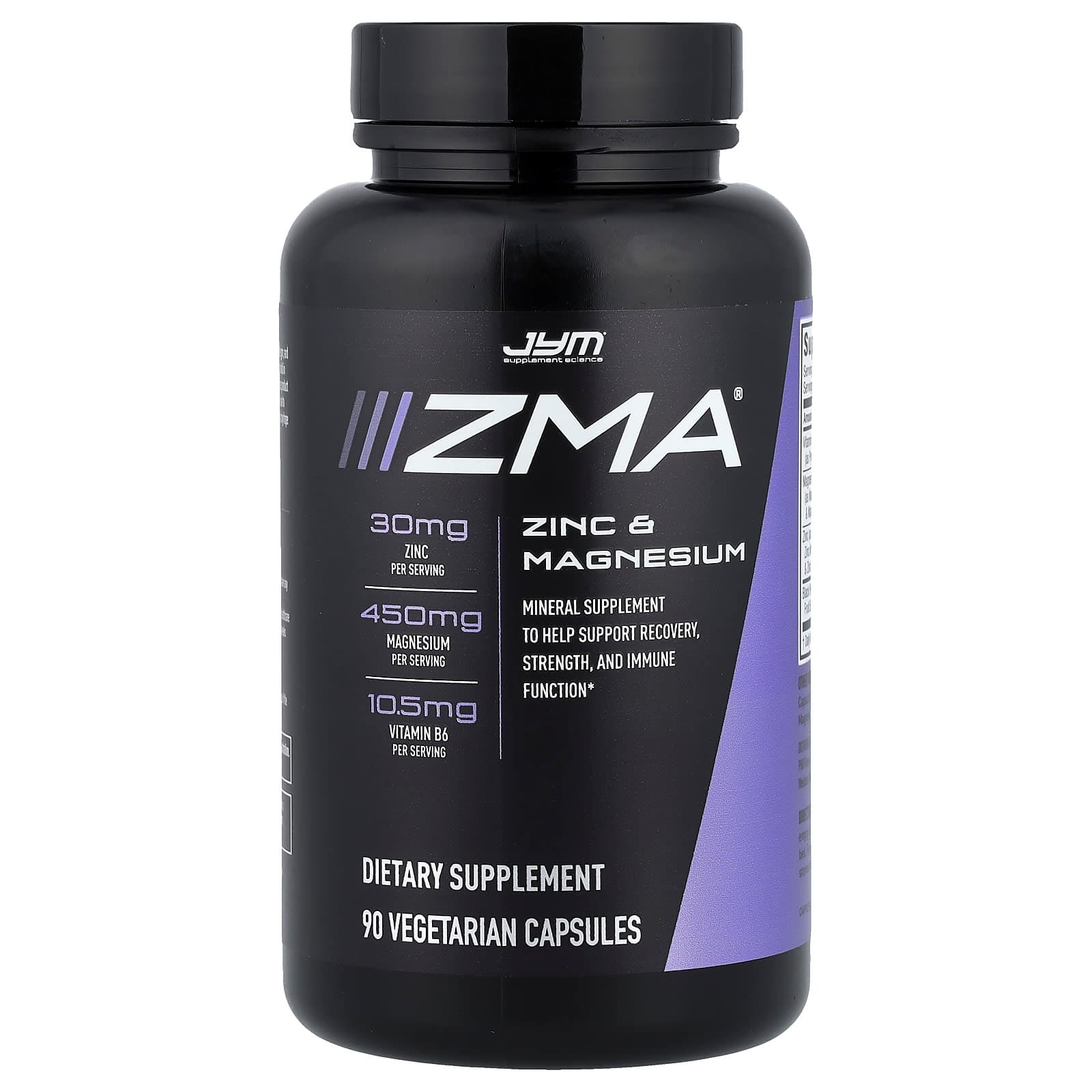 JYM Supplement Science ZMA, Zinc & Magnesium – 90 gélules végétales de JYM Supplement Science