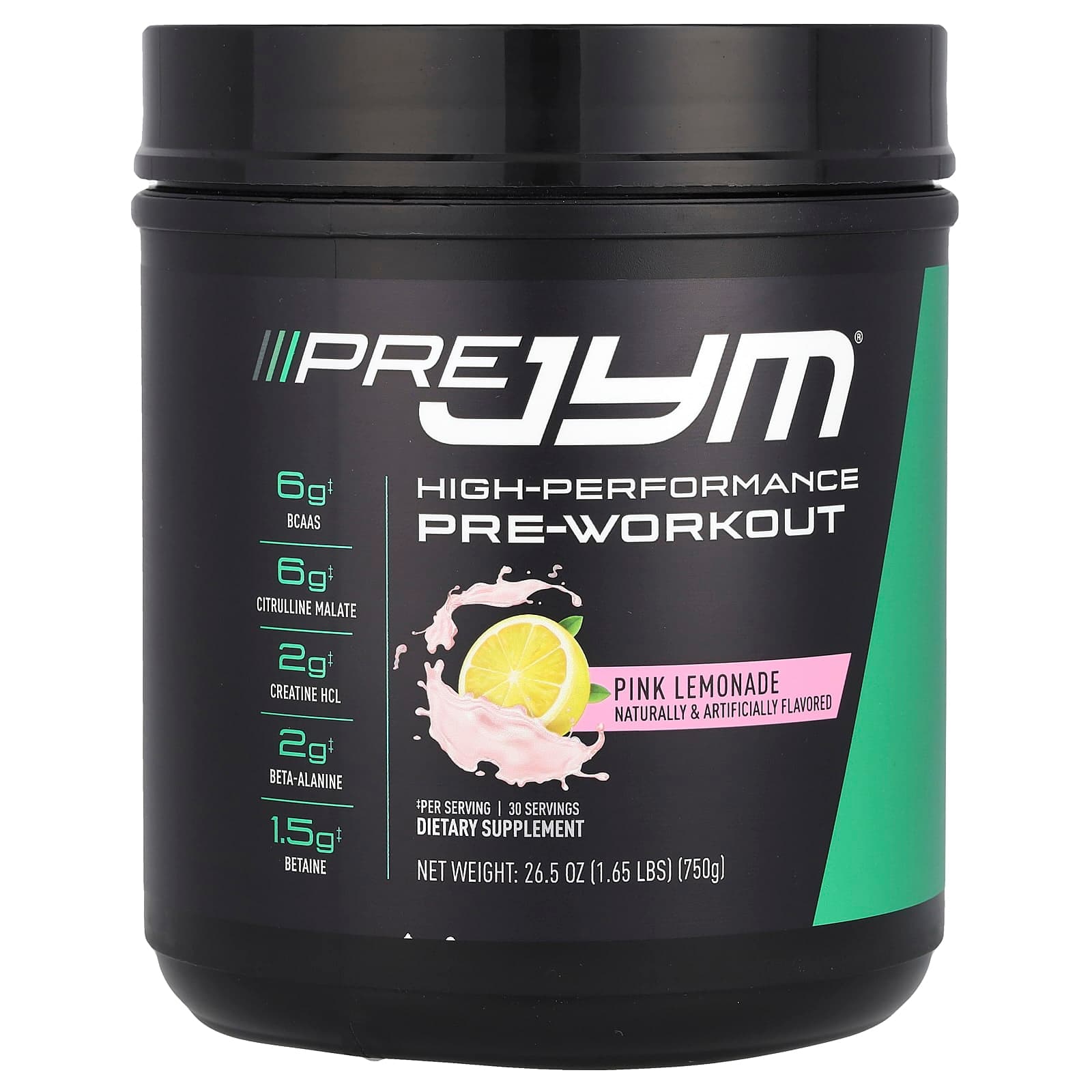 JYM Supplement Science Pre JYM, High-Performance Pre-Workout – Pink Lemonade – 750 g de JYM Supplement Science