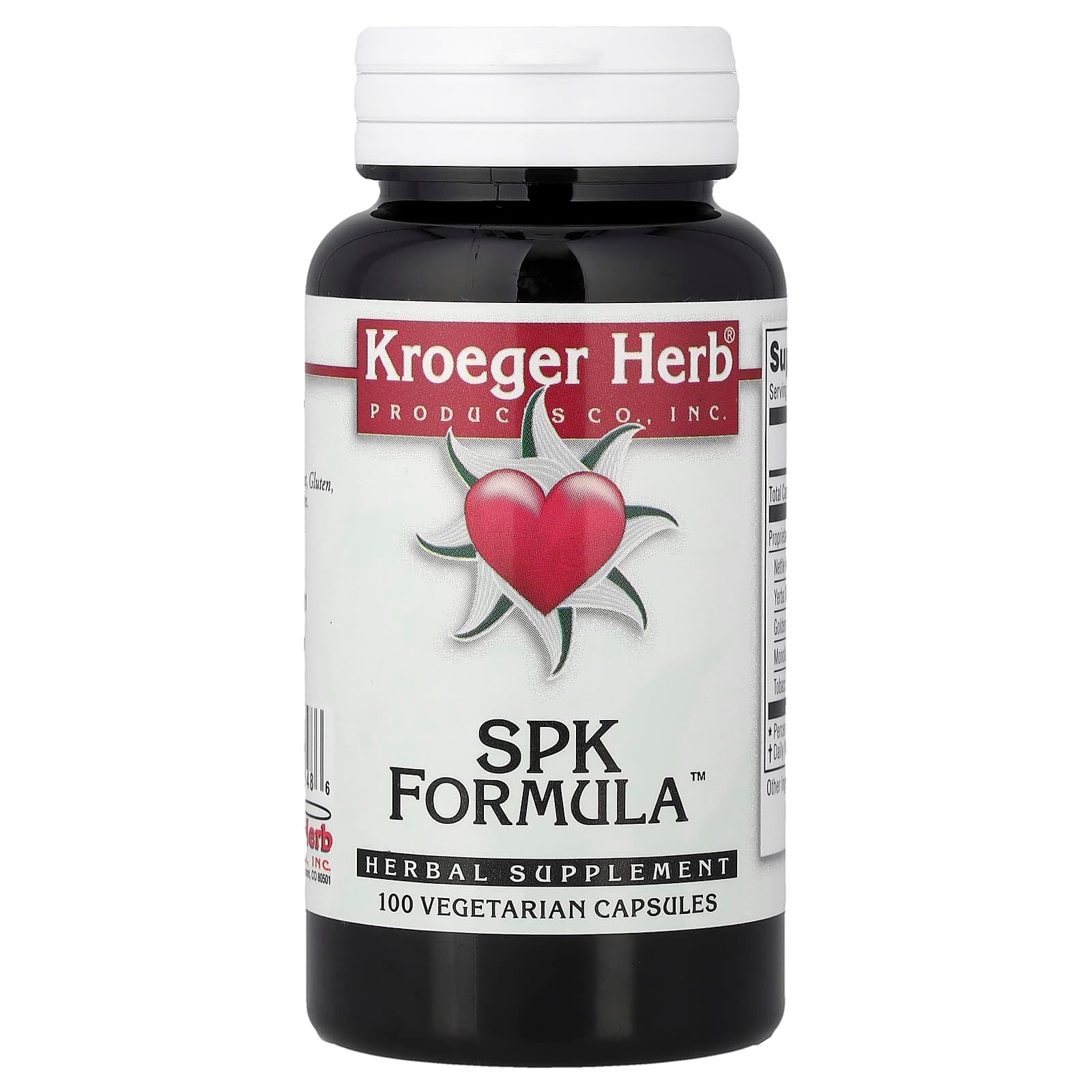 Kroeger Herb Co SPK Formula – 100 gélules végétales de Kroeger Herb