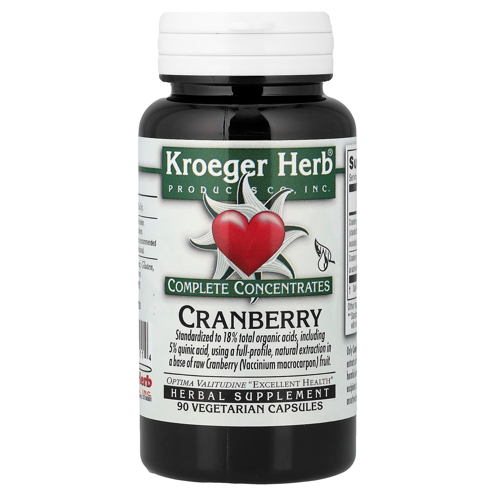 Kroeger Herb Co Complete Concentrates – Cranberry – 90 gélules végétales de Kroeger Herb