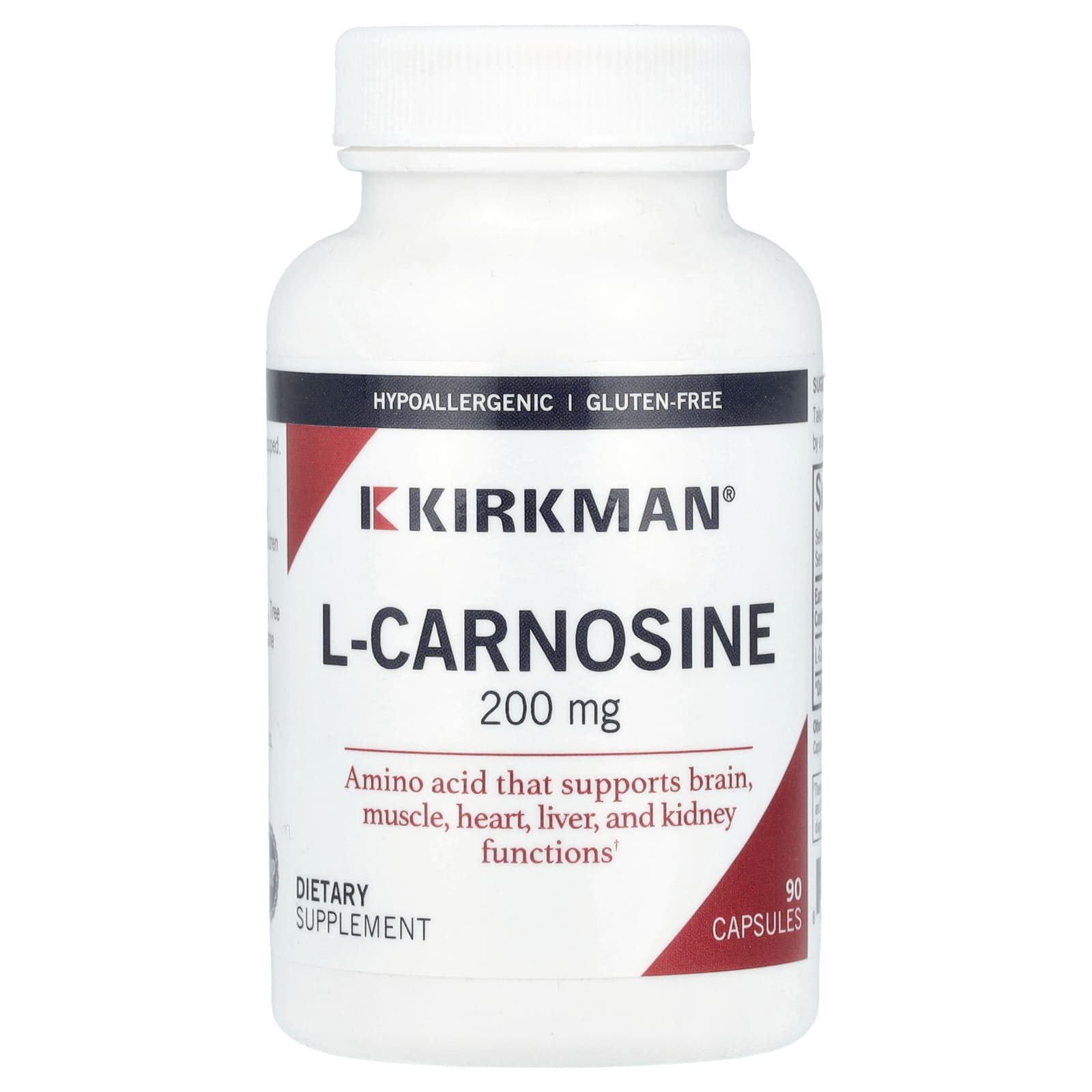 Kirkman Labs L-Carnosine – 90 gélules de Kirkman Labs