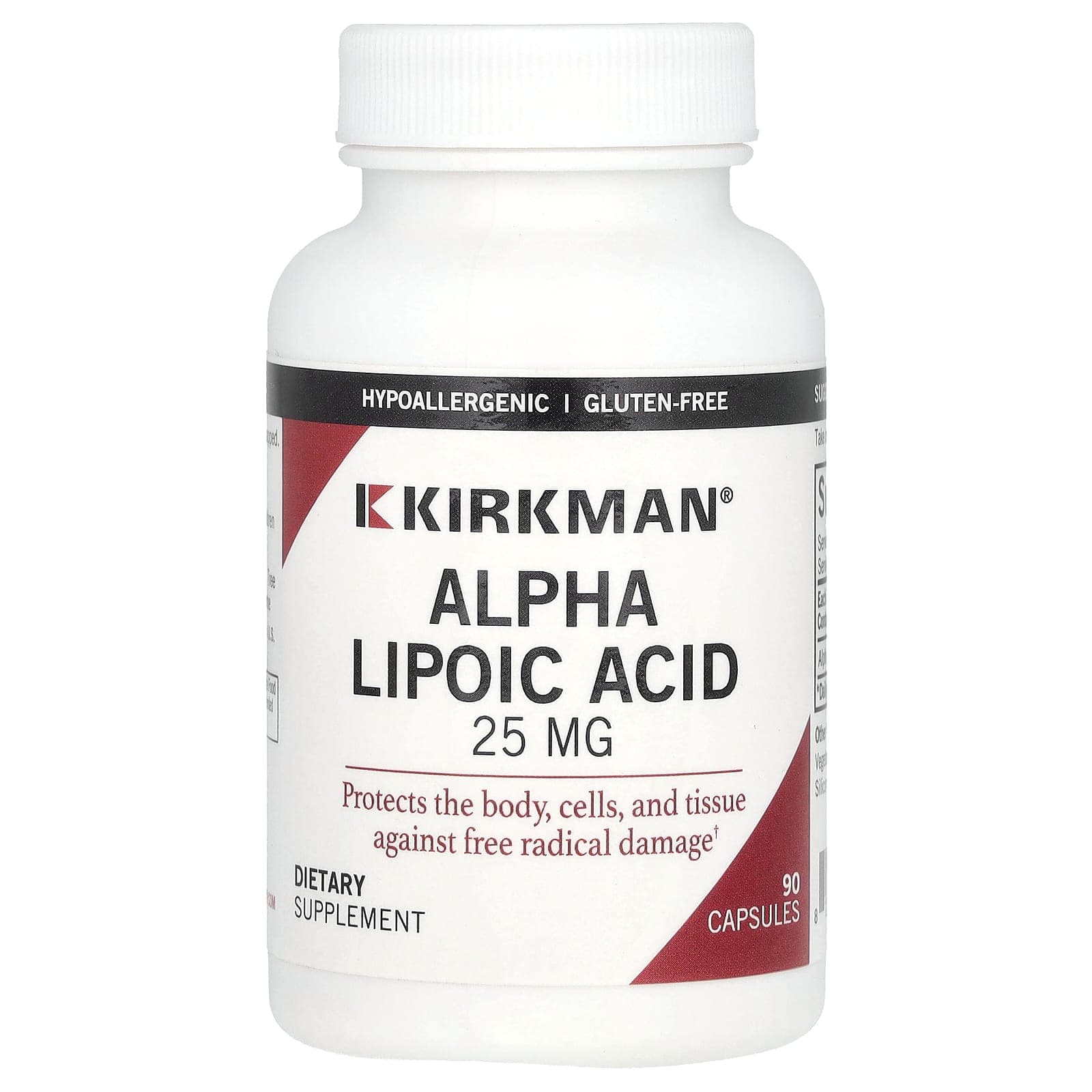 Kirkman Labs Alpha Lipoic Acid – 90 gélules de Kirkman Labs