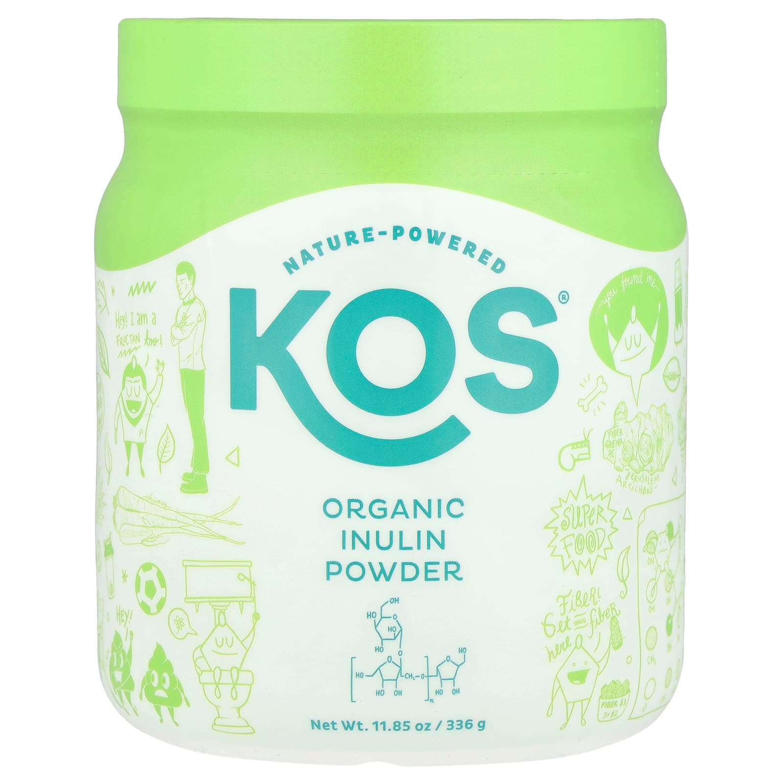 KOS Organic Inulin Powder – 336 g de KOS