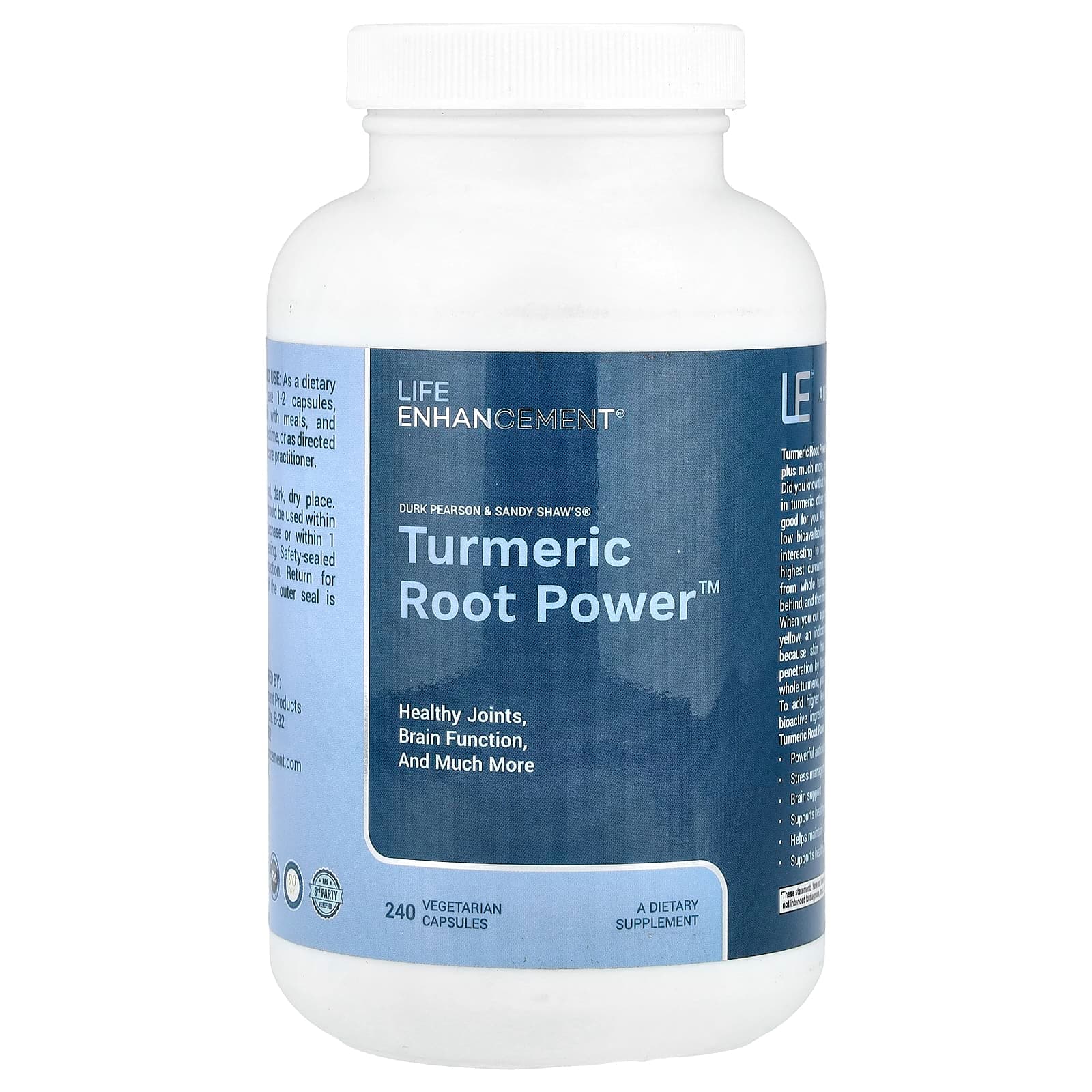 Life Enhancement Turmeric Root Power – 240 gélules végétales de Life Enhancement