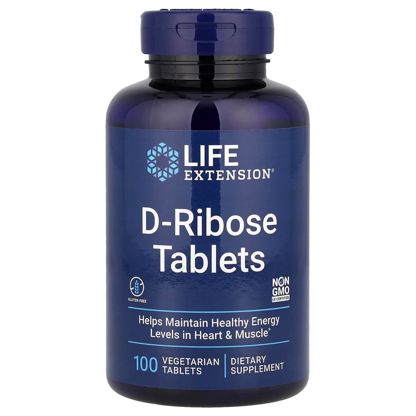 Life Extension D-Ribose Tablets, 100 Vegetarian Tablets de Life Extension
