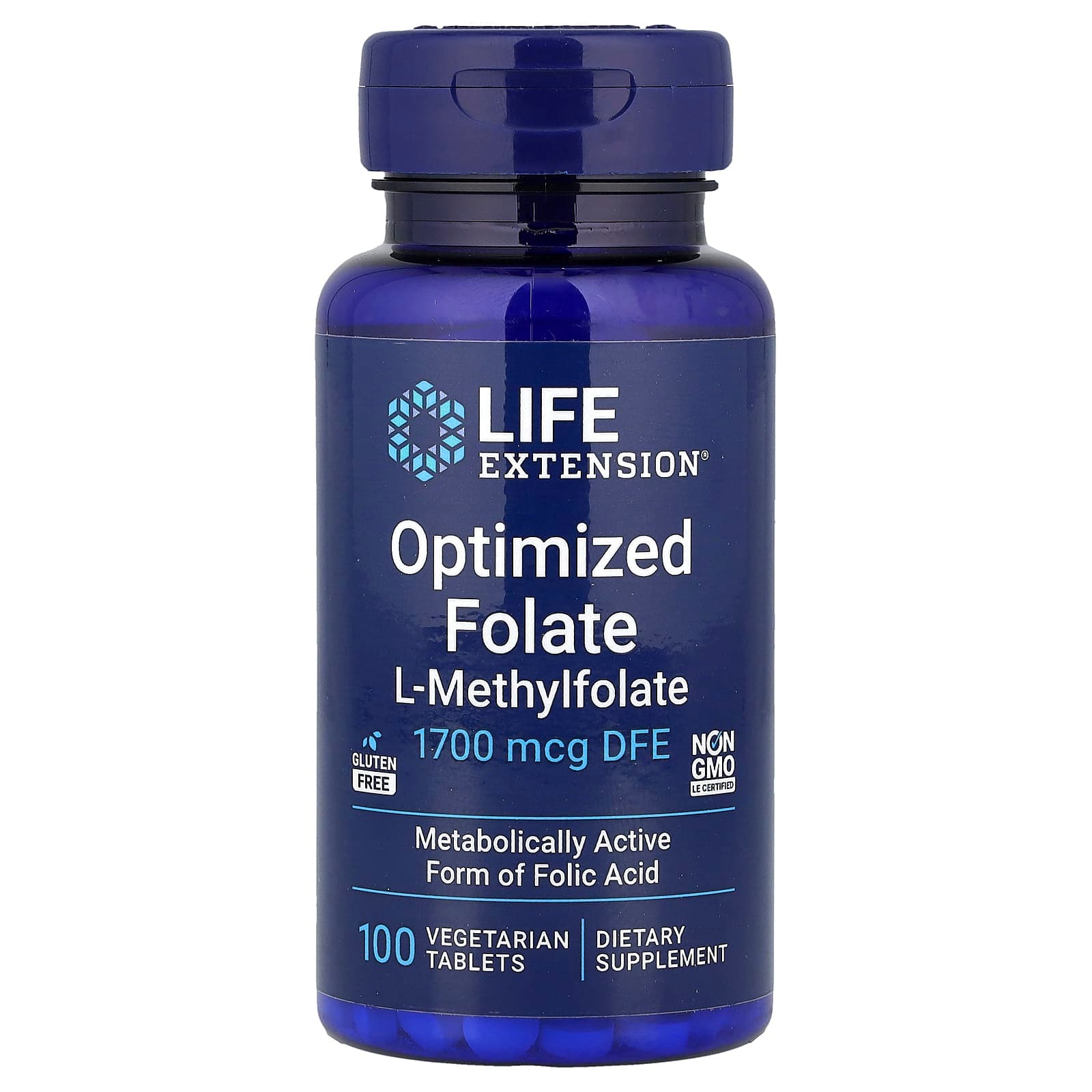 Life Extension Optimized Folate – 1700 µg de Life Extension